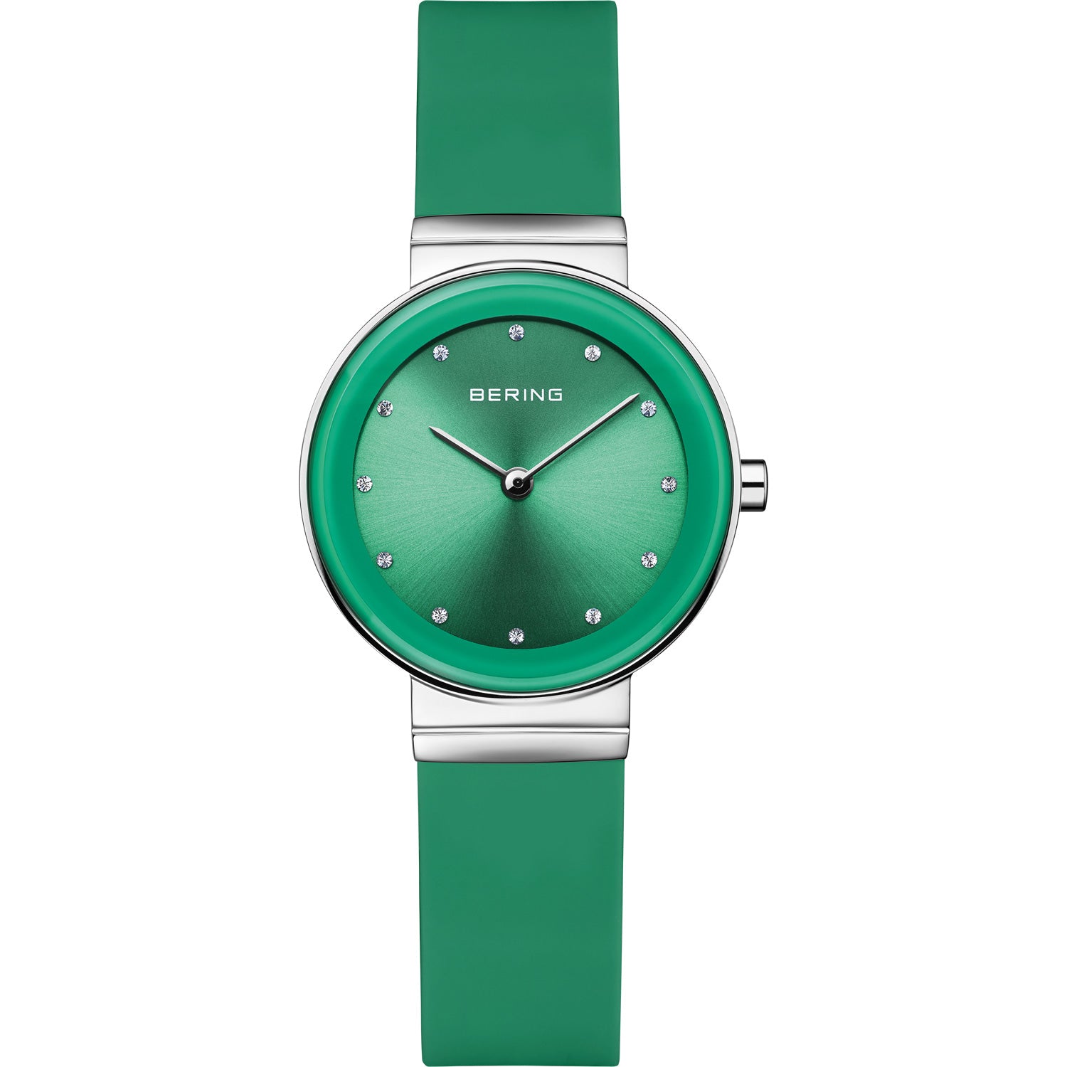 Bering Ladies Watch Green Silicone
