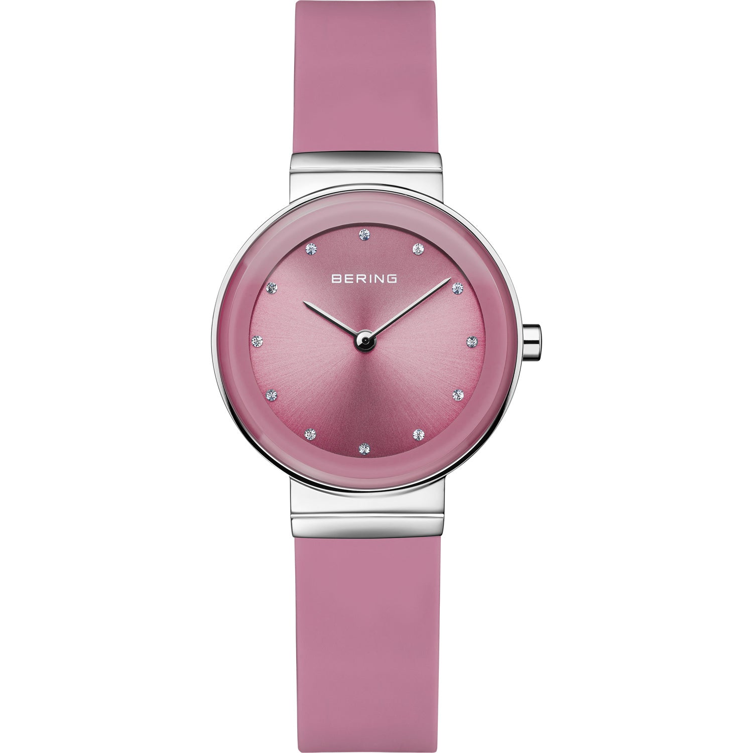Montre femme Bering, silicone rose S