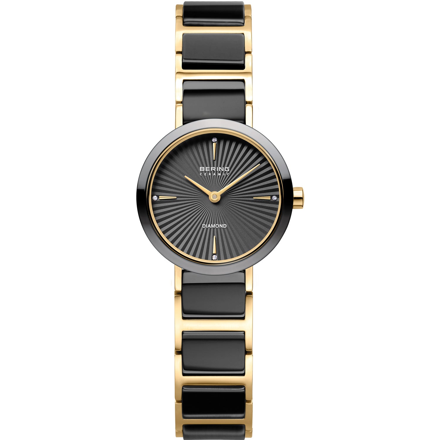 Montre Bering en céramique or et noir