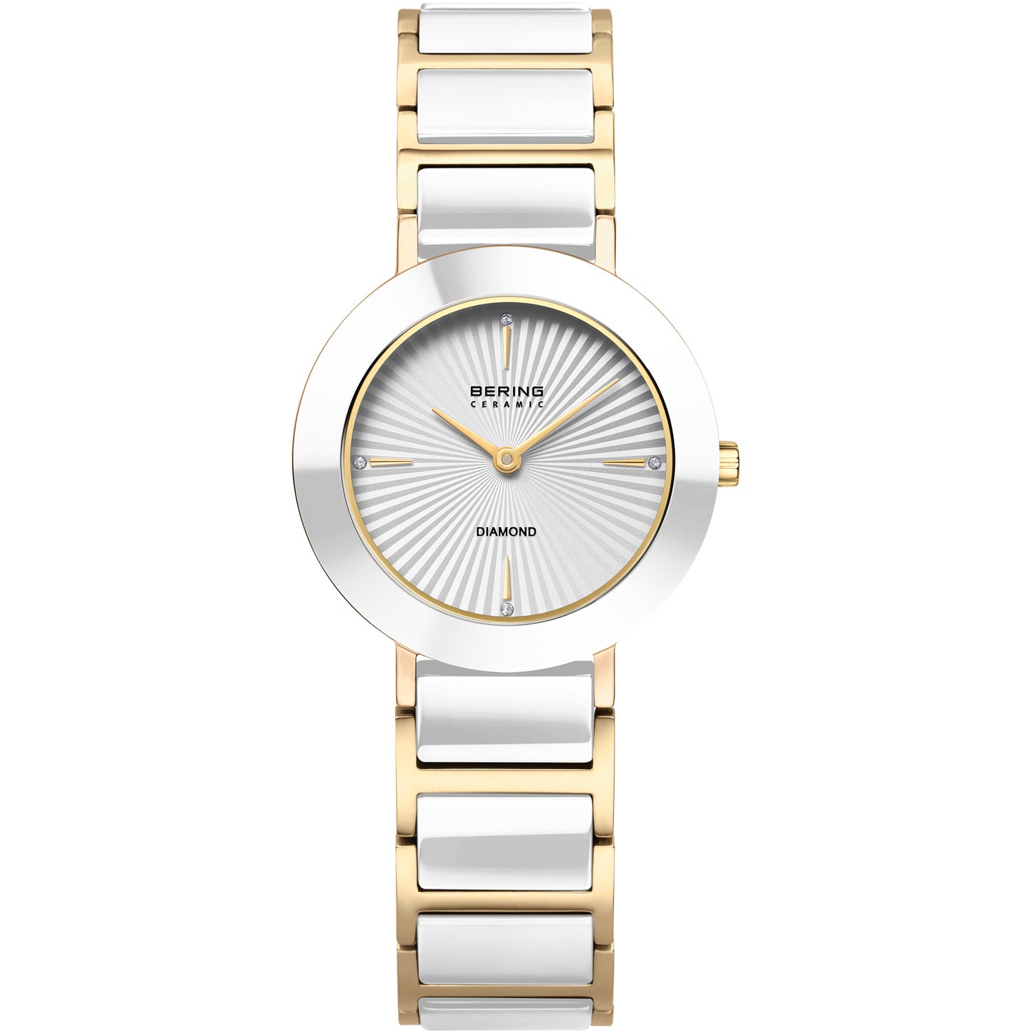 Bering Gd & Wh Ceramic Watch