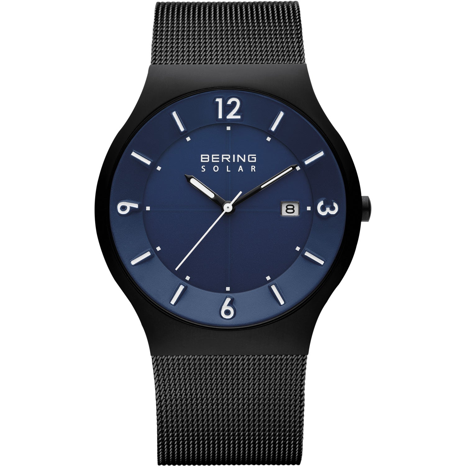 Montre Solaire Bering Pour Homme En Noir/Bl