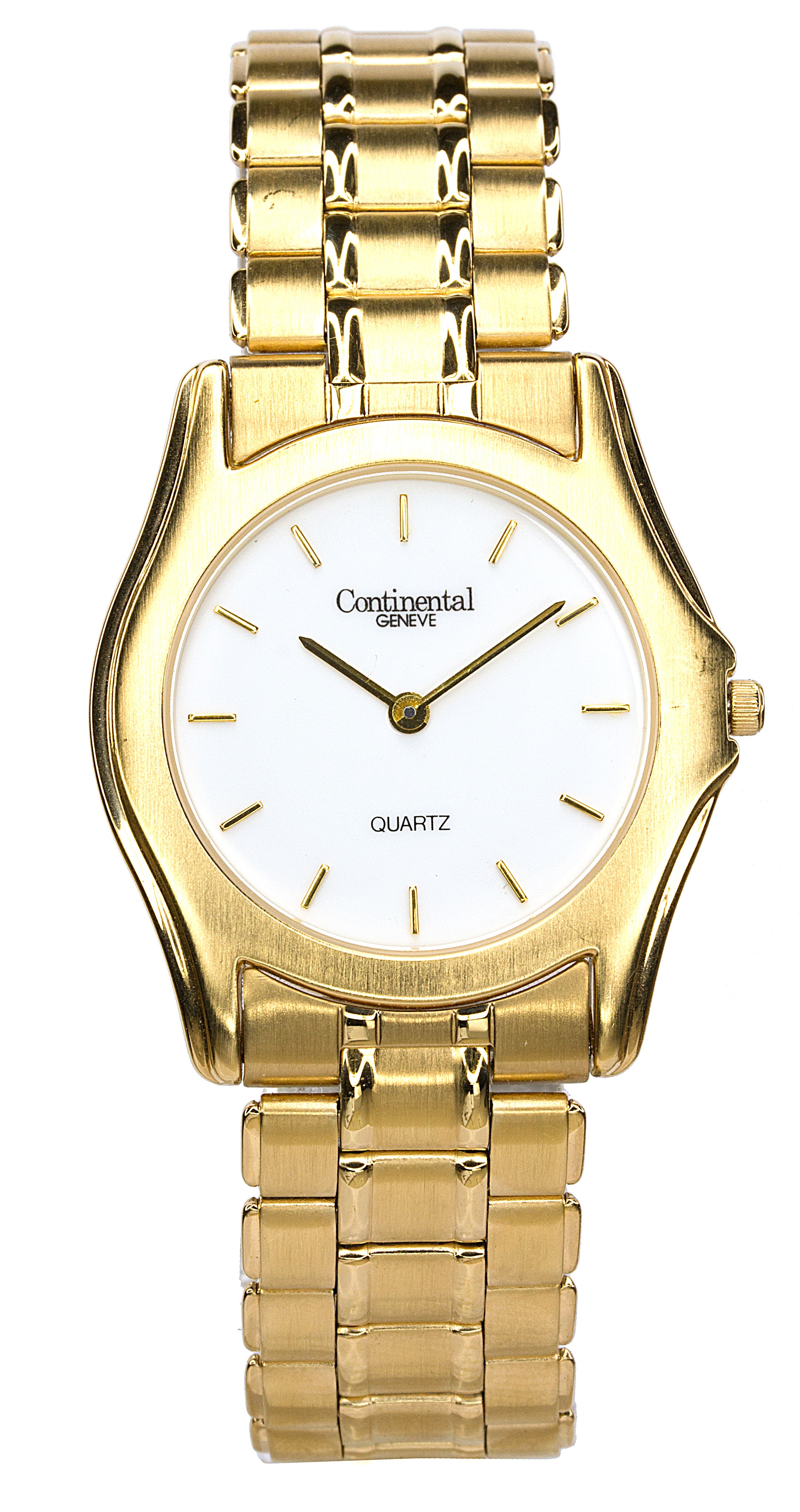 Continental Geneve 1674 Men'S Gold Tone Watch