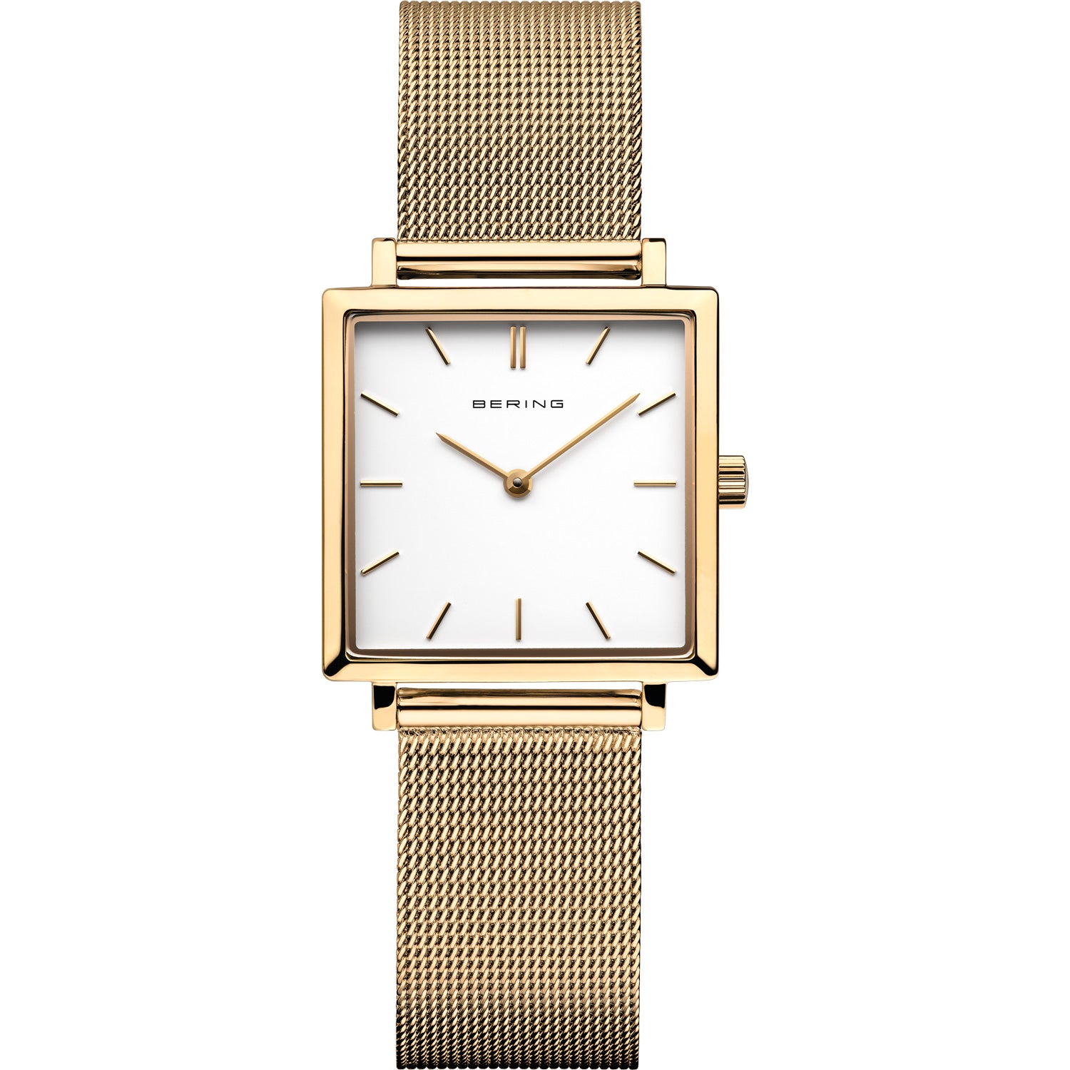 Montre carrée en or Bering pour femme