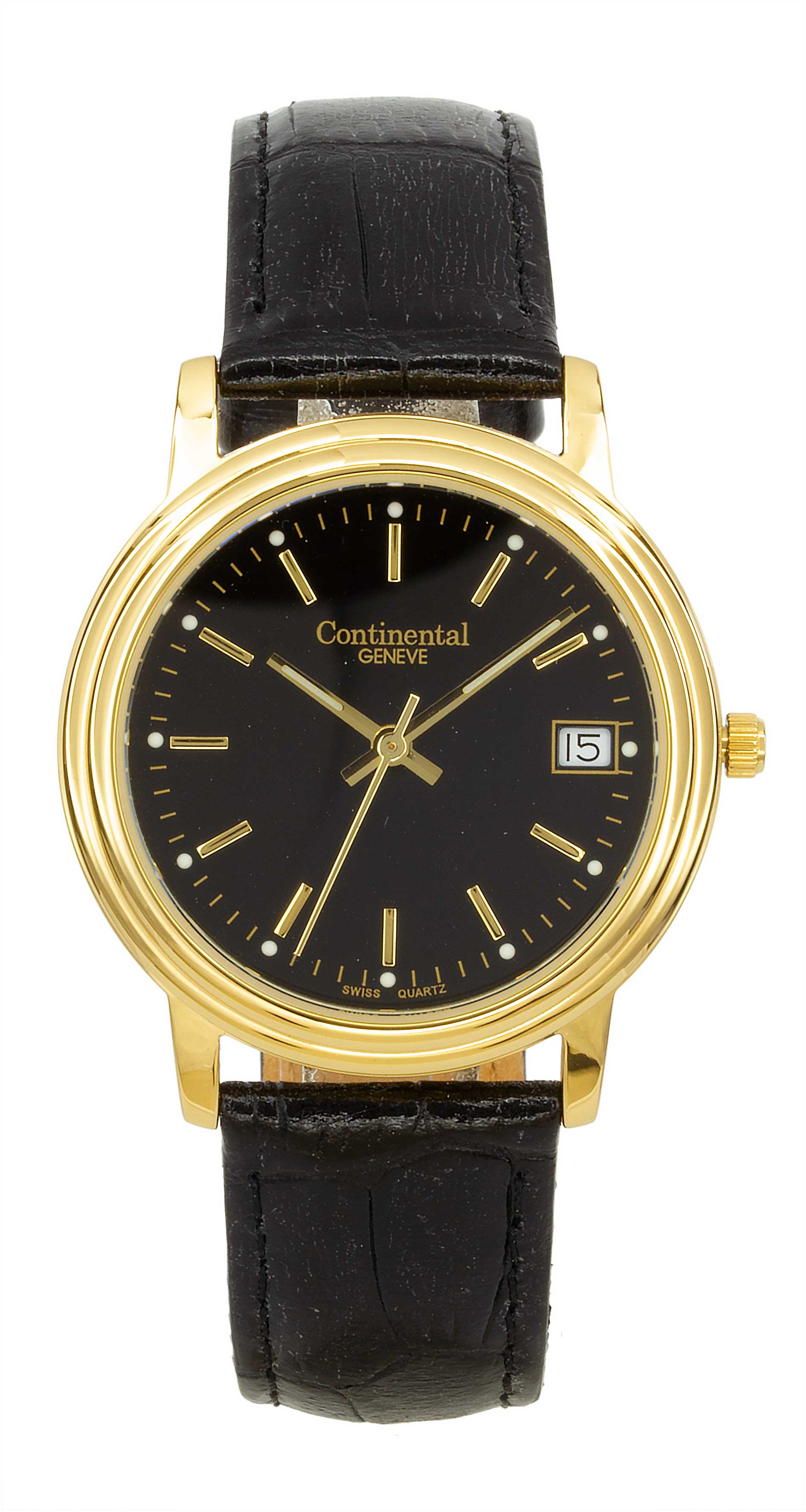 Continental Geneve 2394-233 Men'S Gold Tone Watch