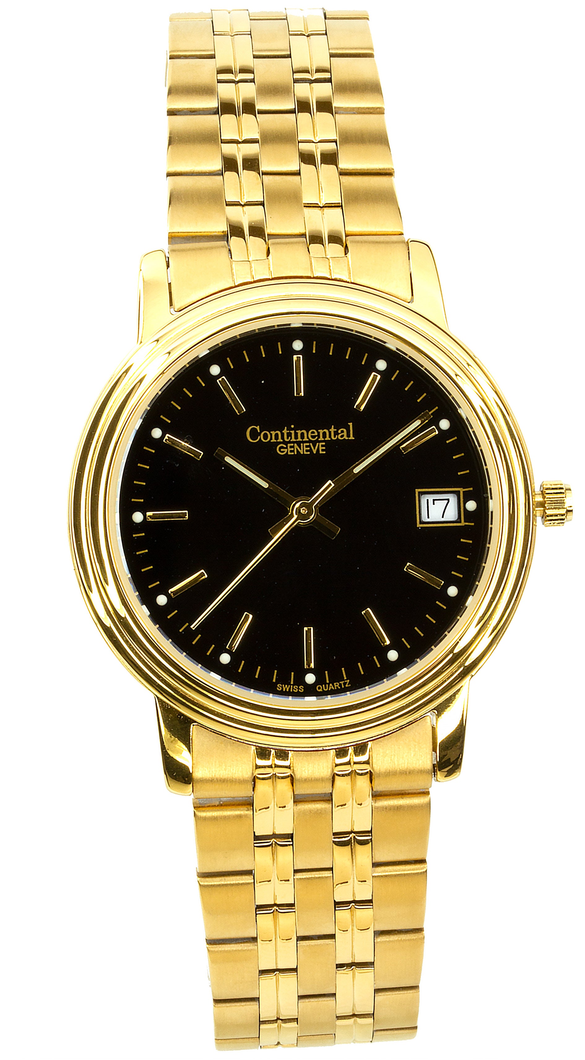 Continental Geneve 2394-237 Men'S Gold Tone Watch