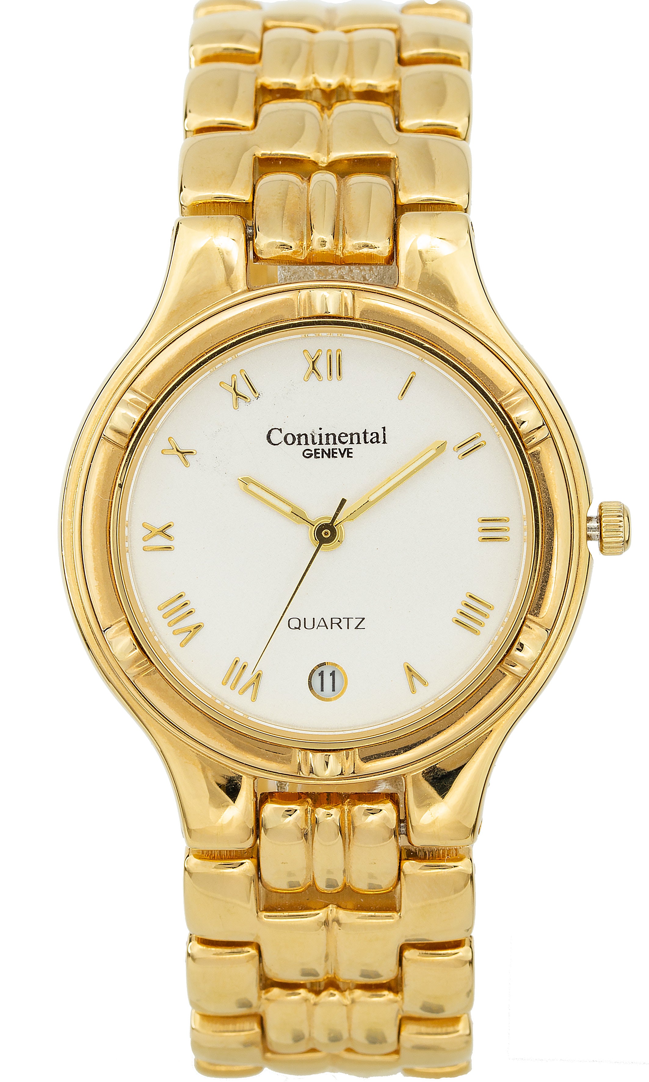 Continental Geneve 3825 Men'S Gold Tone Watch