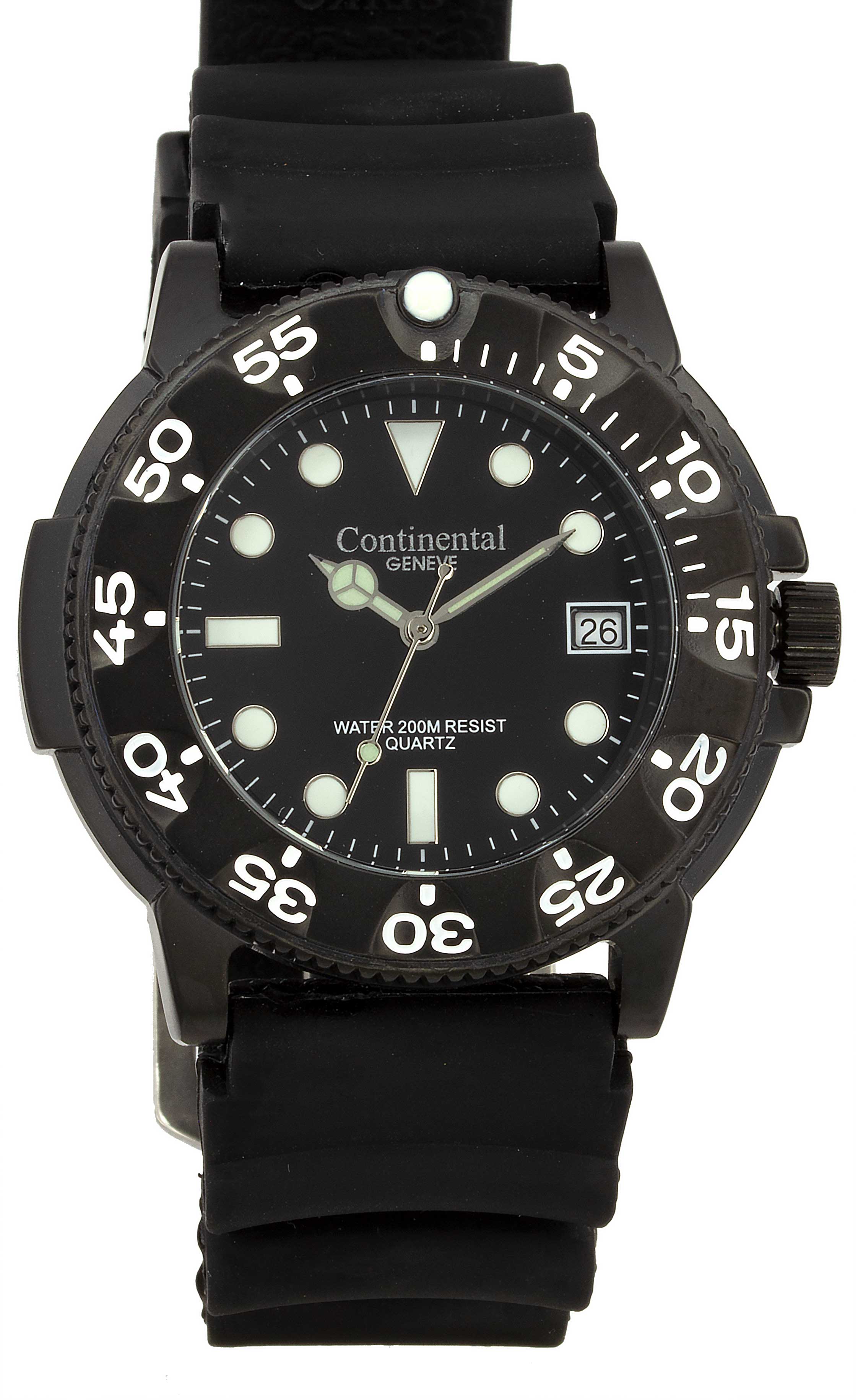 Continental Geneve 3962-333 Men'S Black Watch