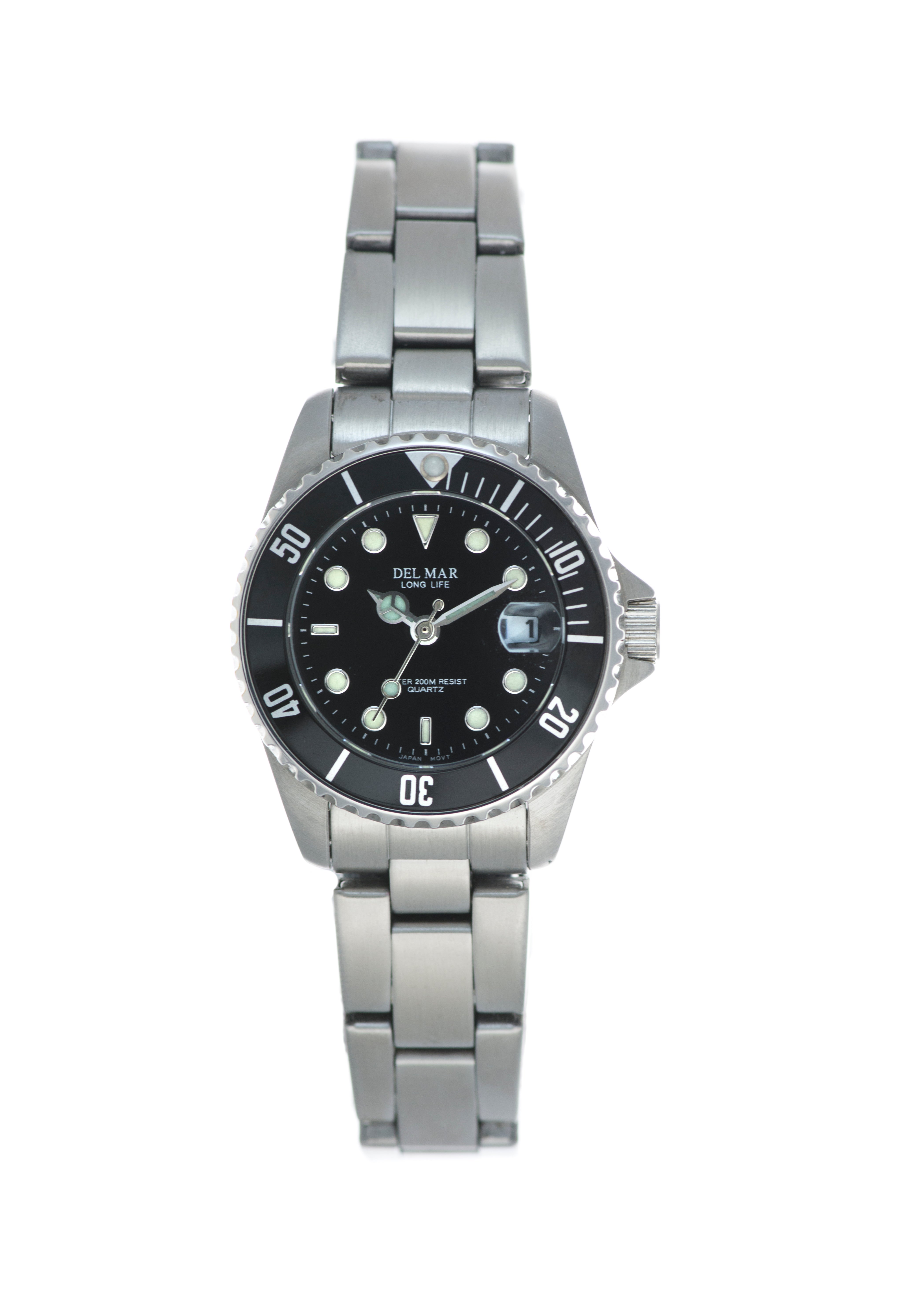 Montre Del Mar 50116 argent/noir pour femme