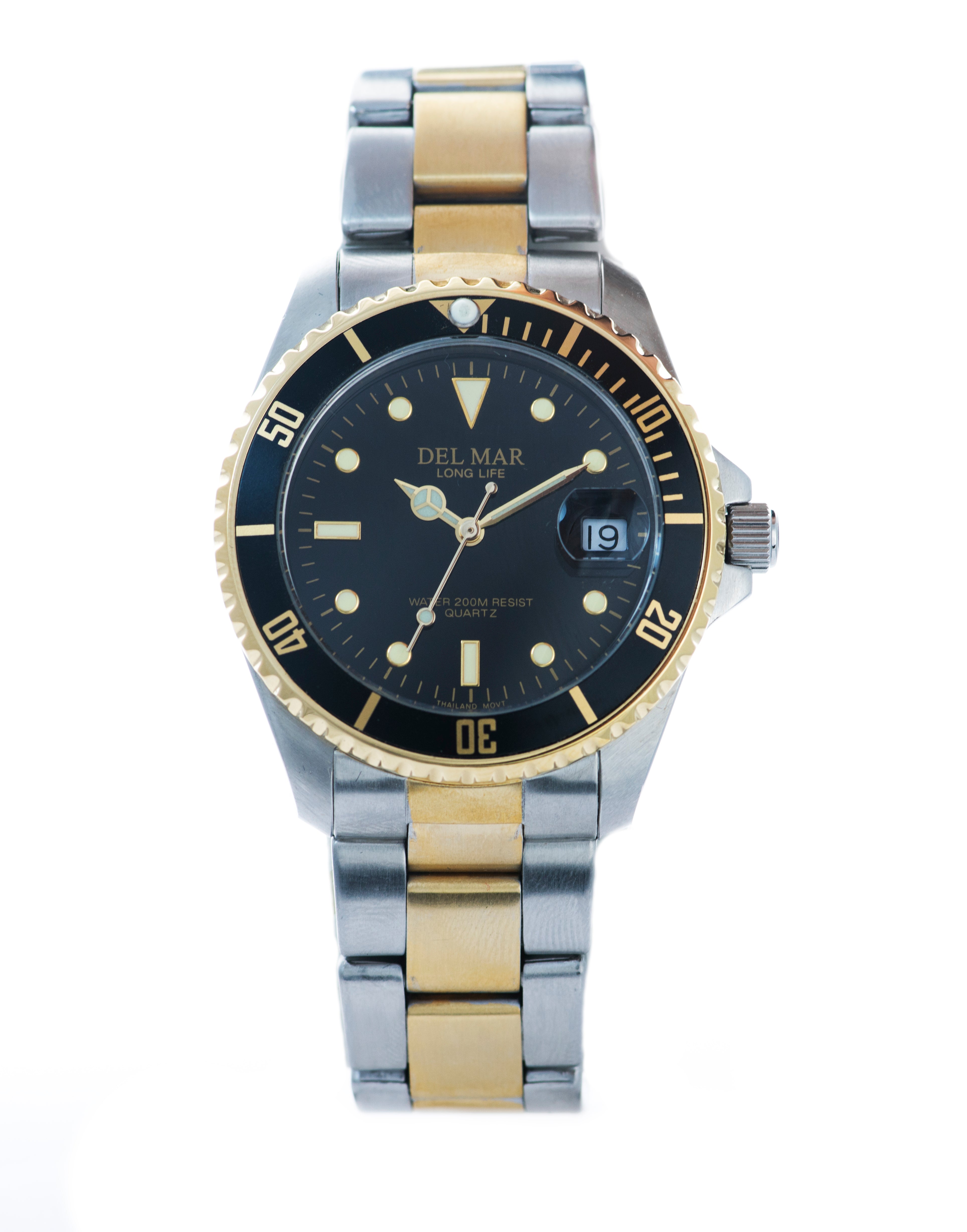Montre Del Mar 50117 pour homme argent/or