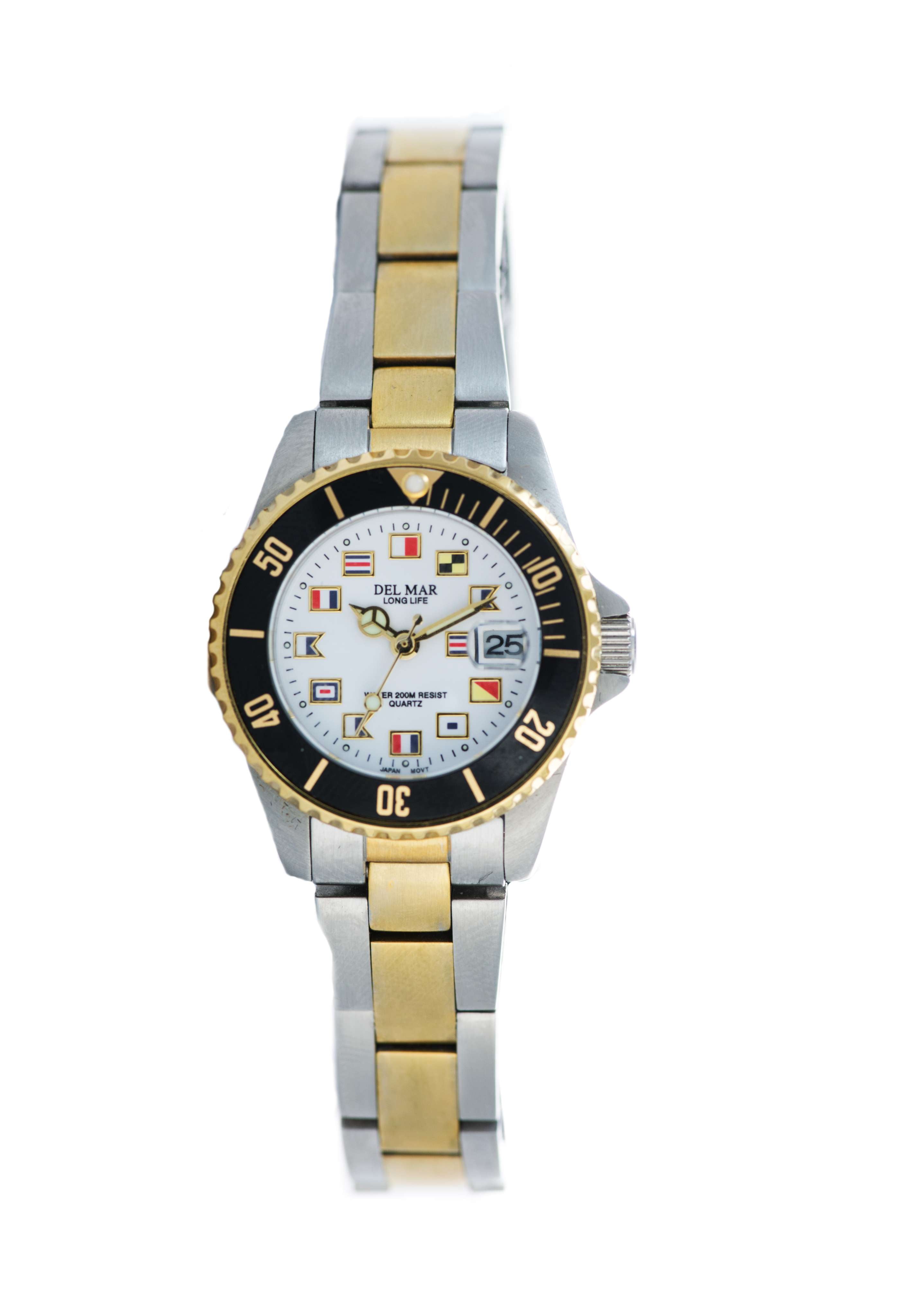 Montre Del Mar 50122 en argent et or pour femme