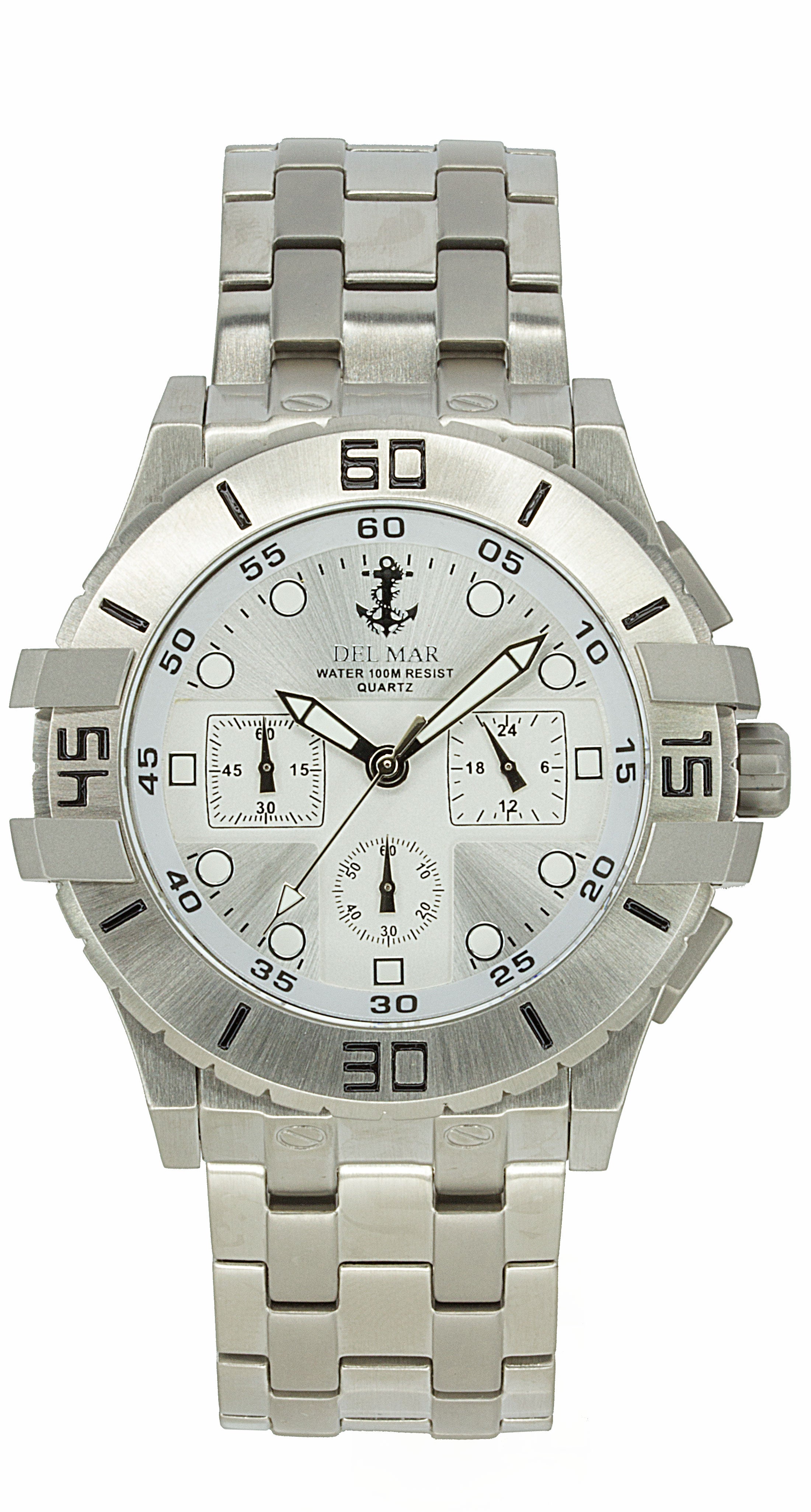 Del Mar 50211 Unisex Silver Watch