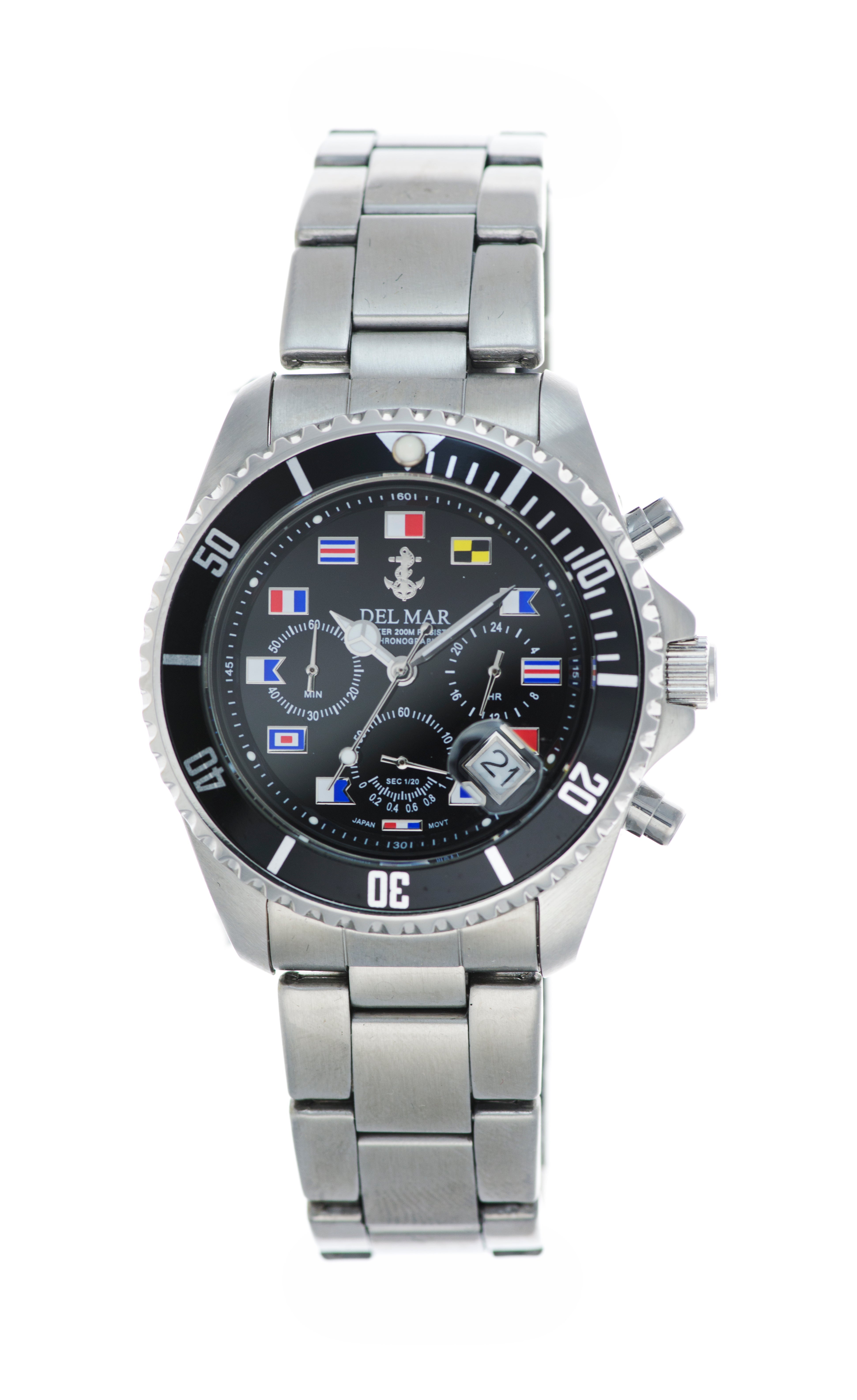 Montre Del Mar 50213 Argent/Noir Pour Homme