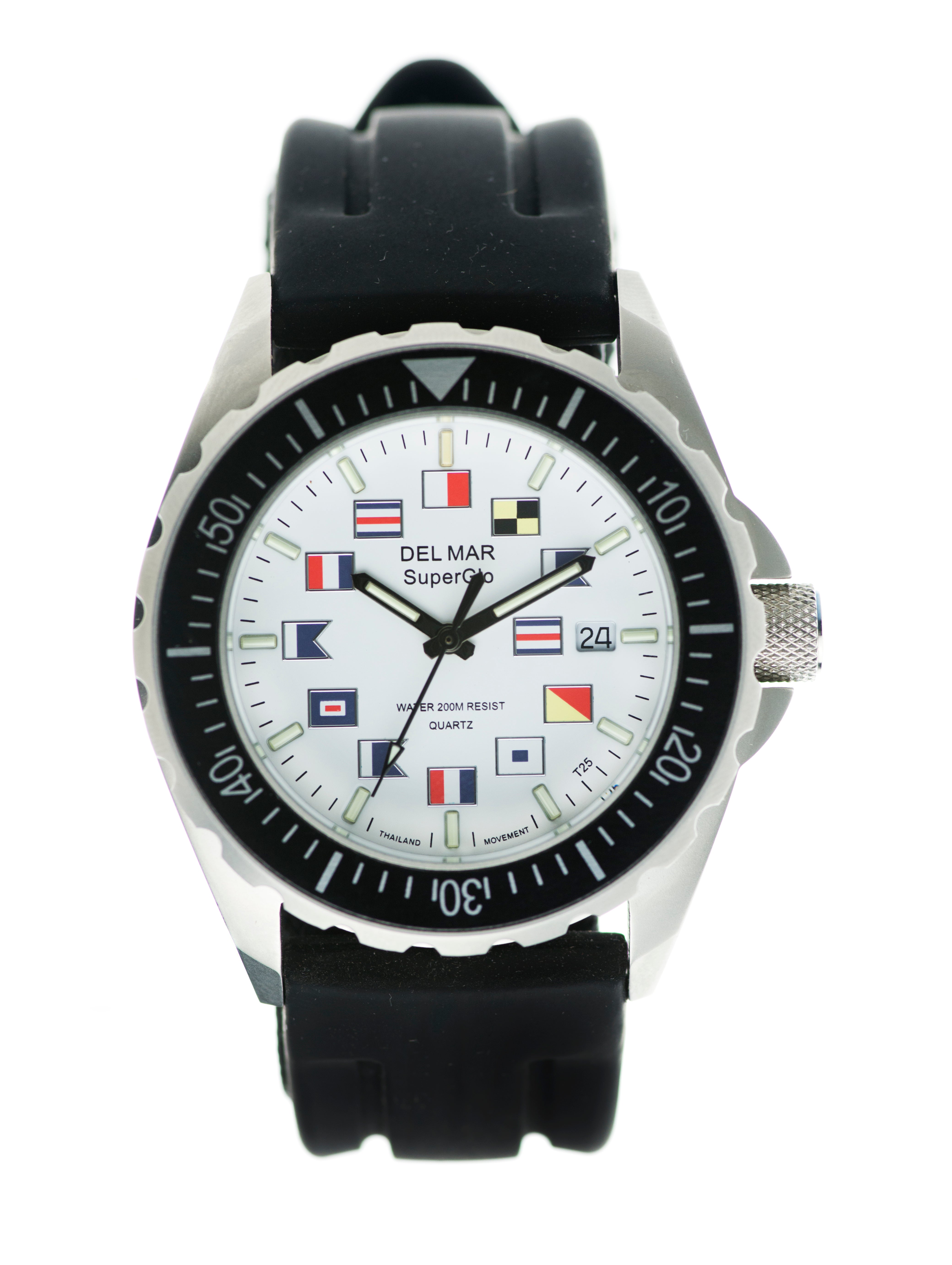 Montre Del Mar 50236 pour hommes argent/noir