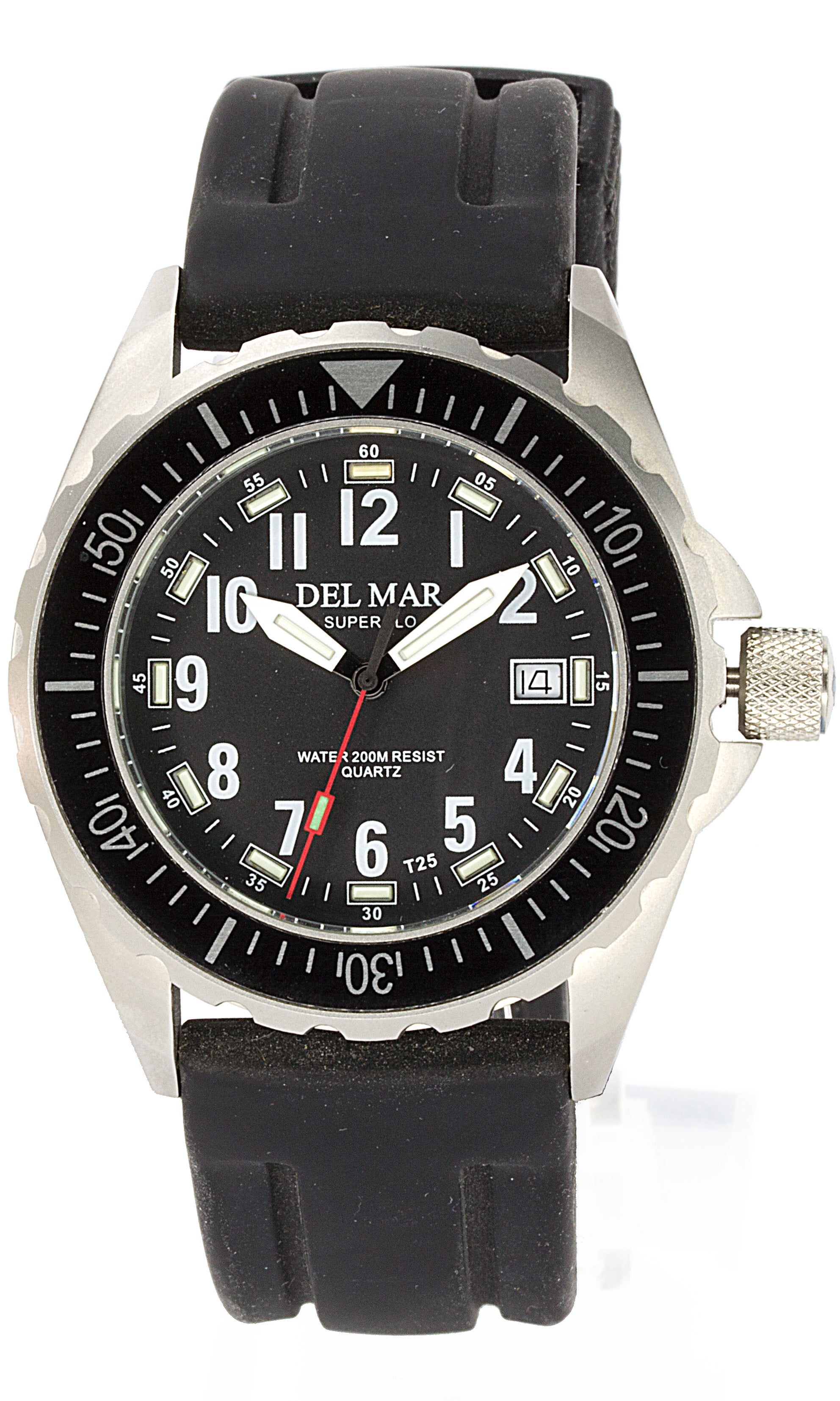 Montre Del Mar 50254 argentée/noire pour homme