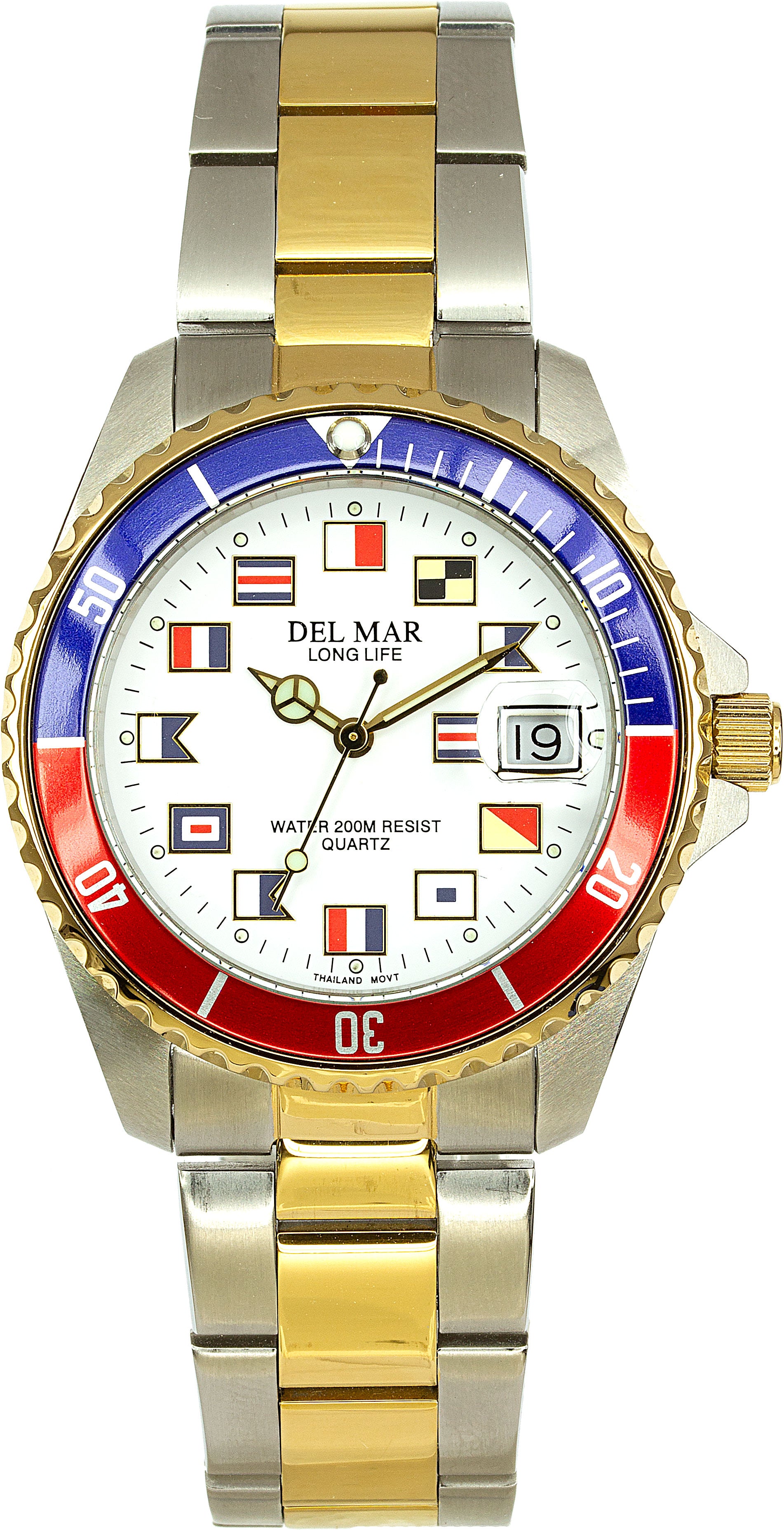 Montre Del Mar 50258 pour Homme Argent/Or