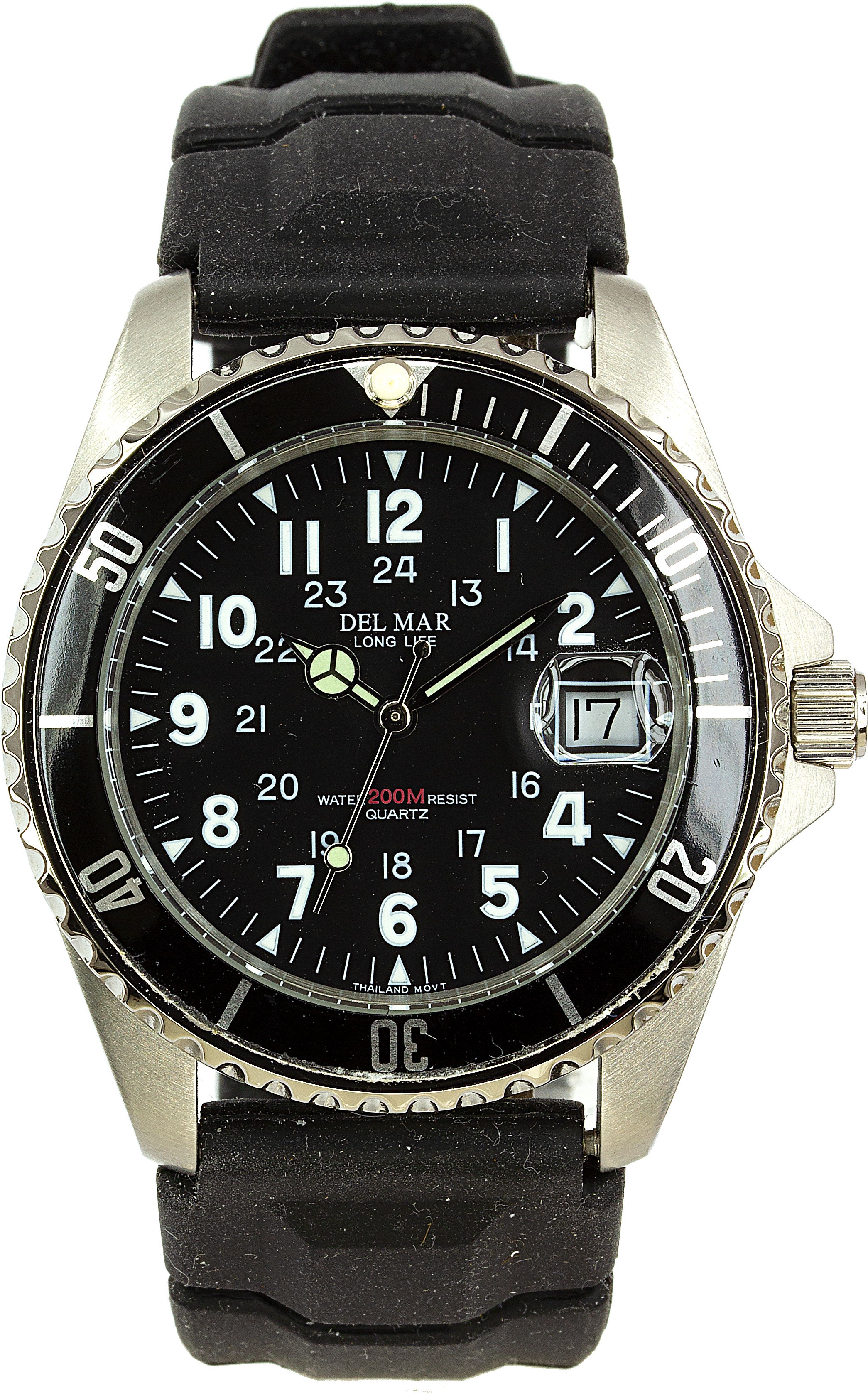 Montre Del Mar 50259 pour homme argentée/noire
