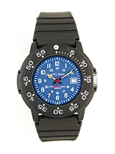 Montre Del Mar 50276 pour femme, argent/noir