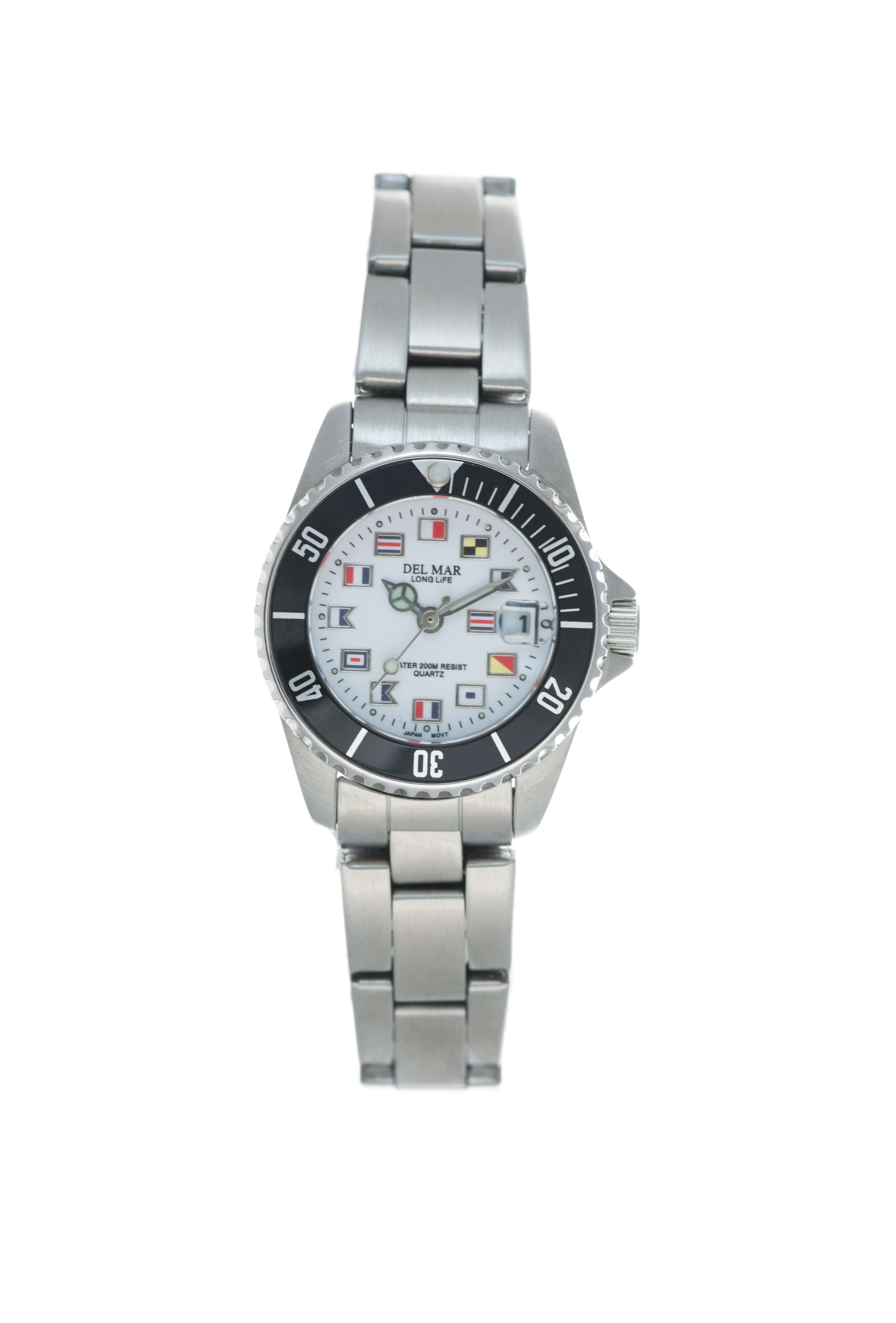 Montre Del Mar 50290 pour femme argentée/noire