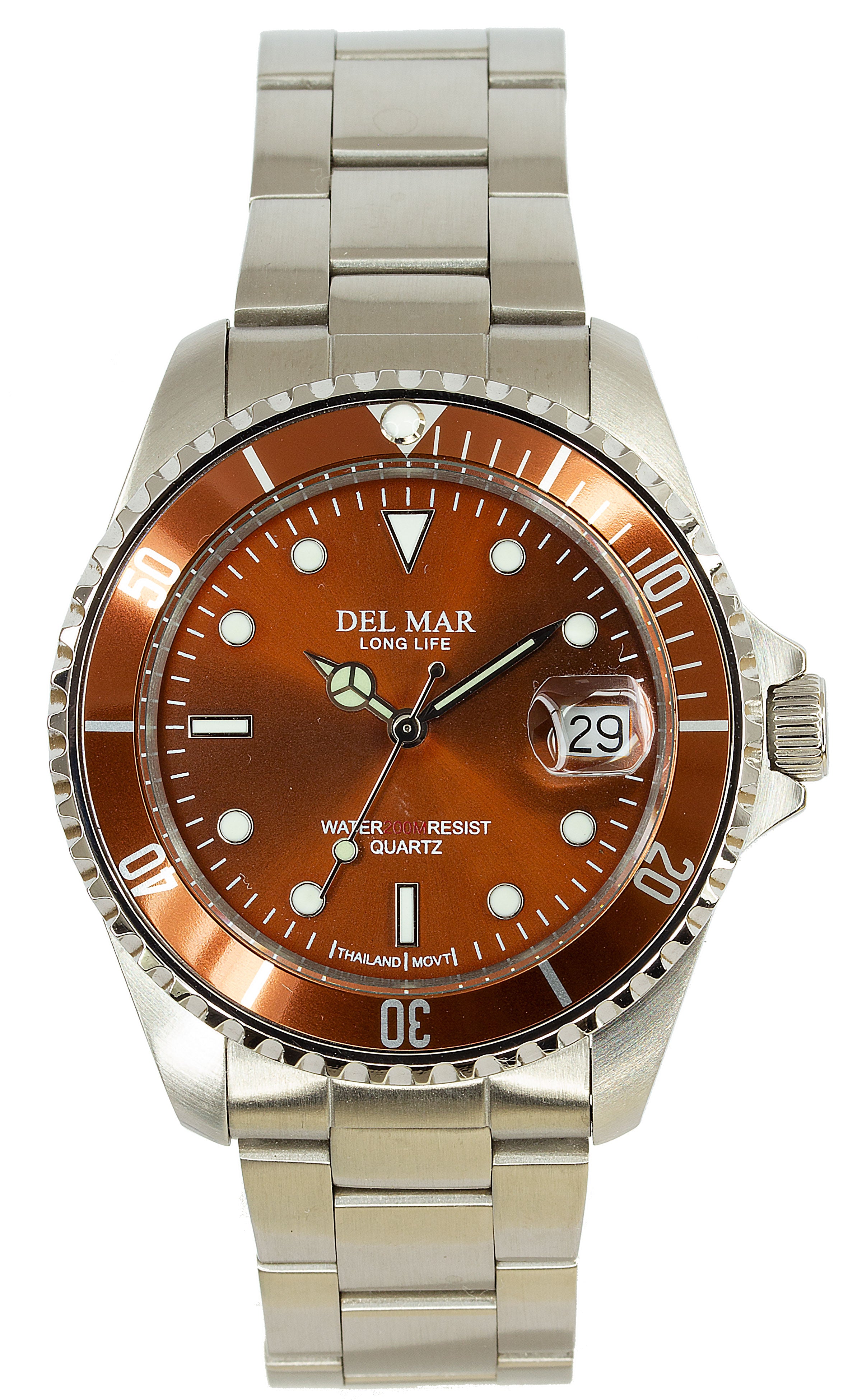 Montre Homme Del Mar 50374 Argent/Marron