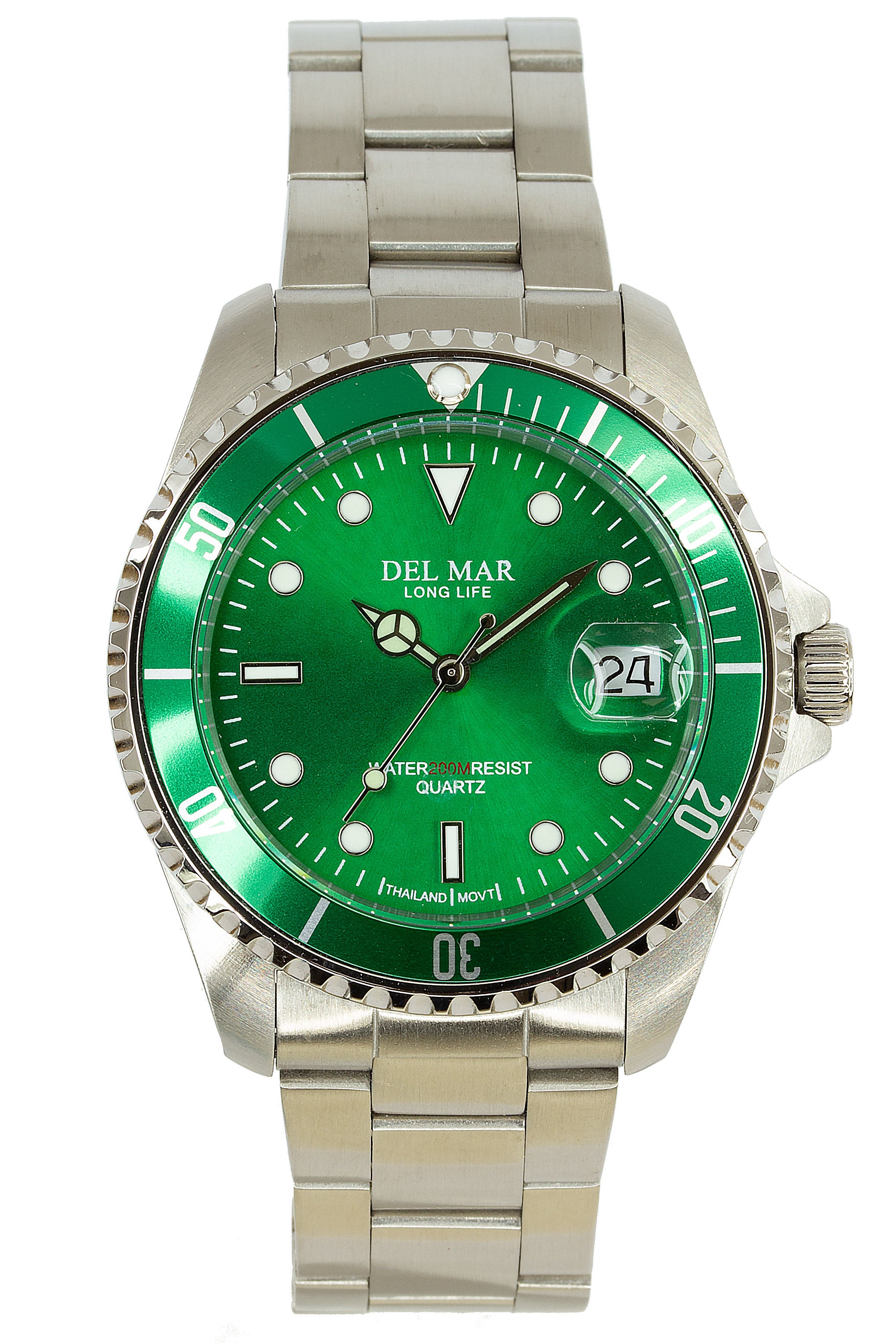 Montre Del Mar 50375 Homme Argent/Vert