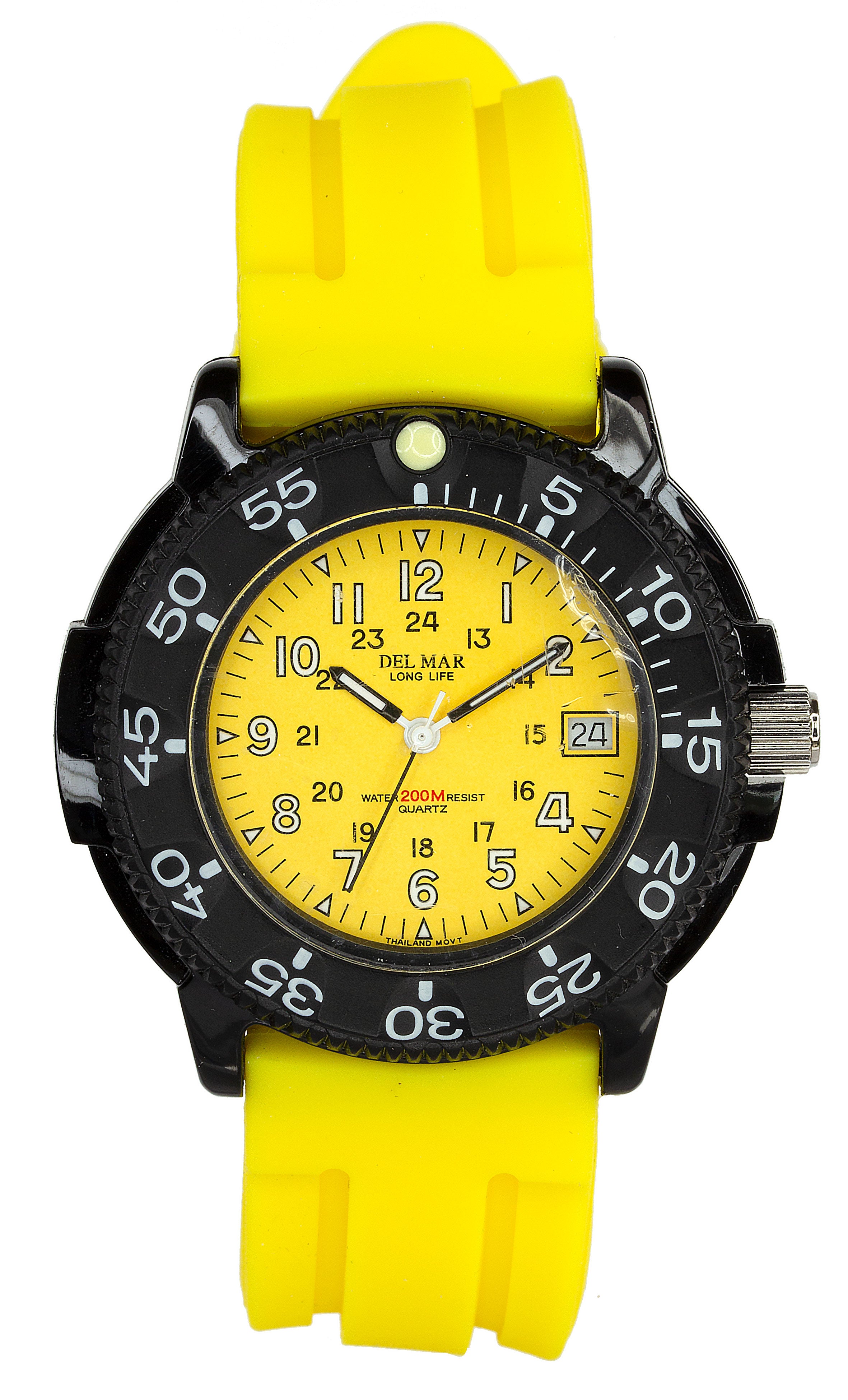 Montre noire Del Mar 50384 pour hommes