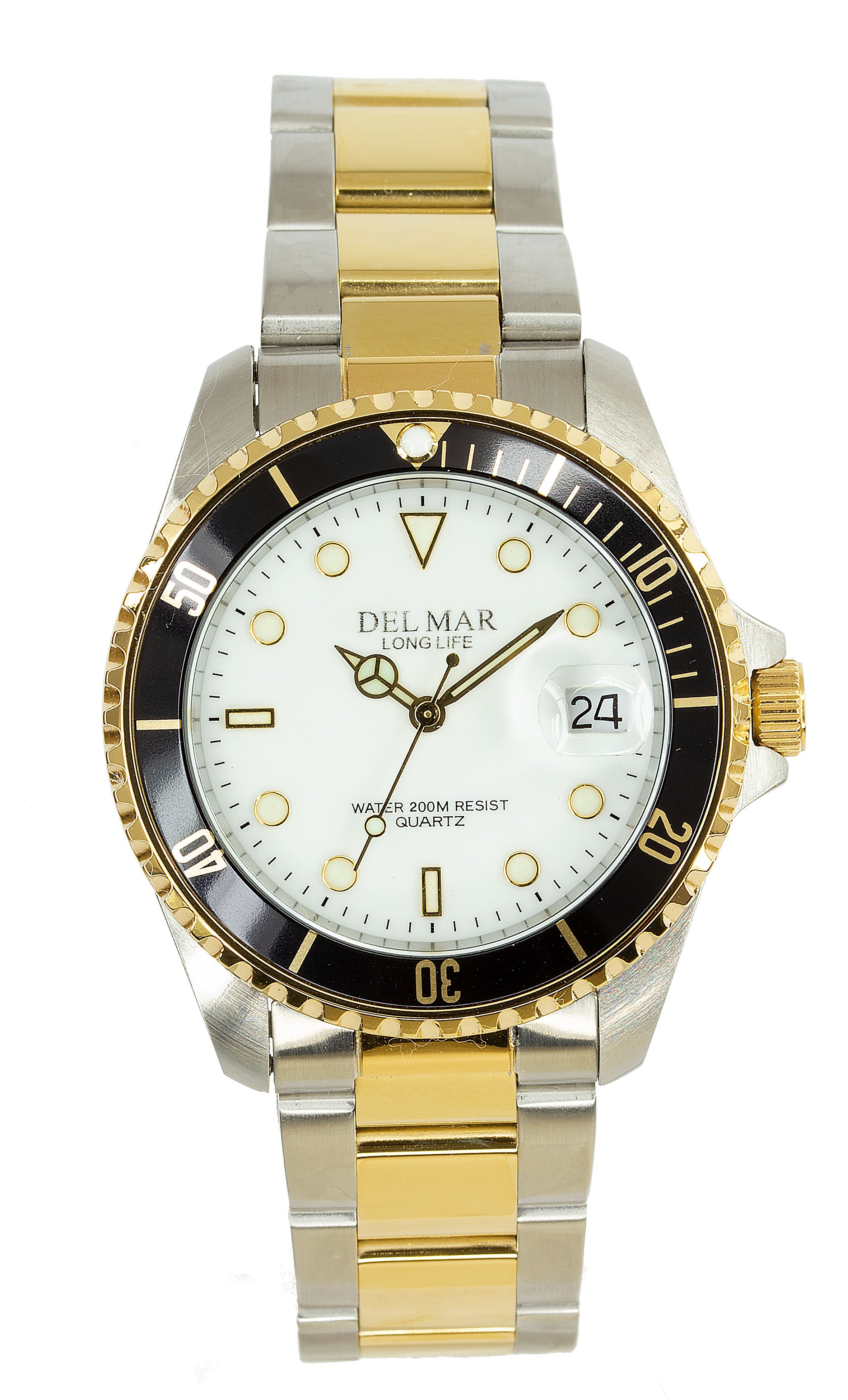 Del Mar 50392 Men'S Silver/Gold Watch