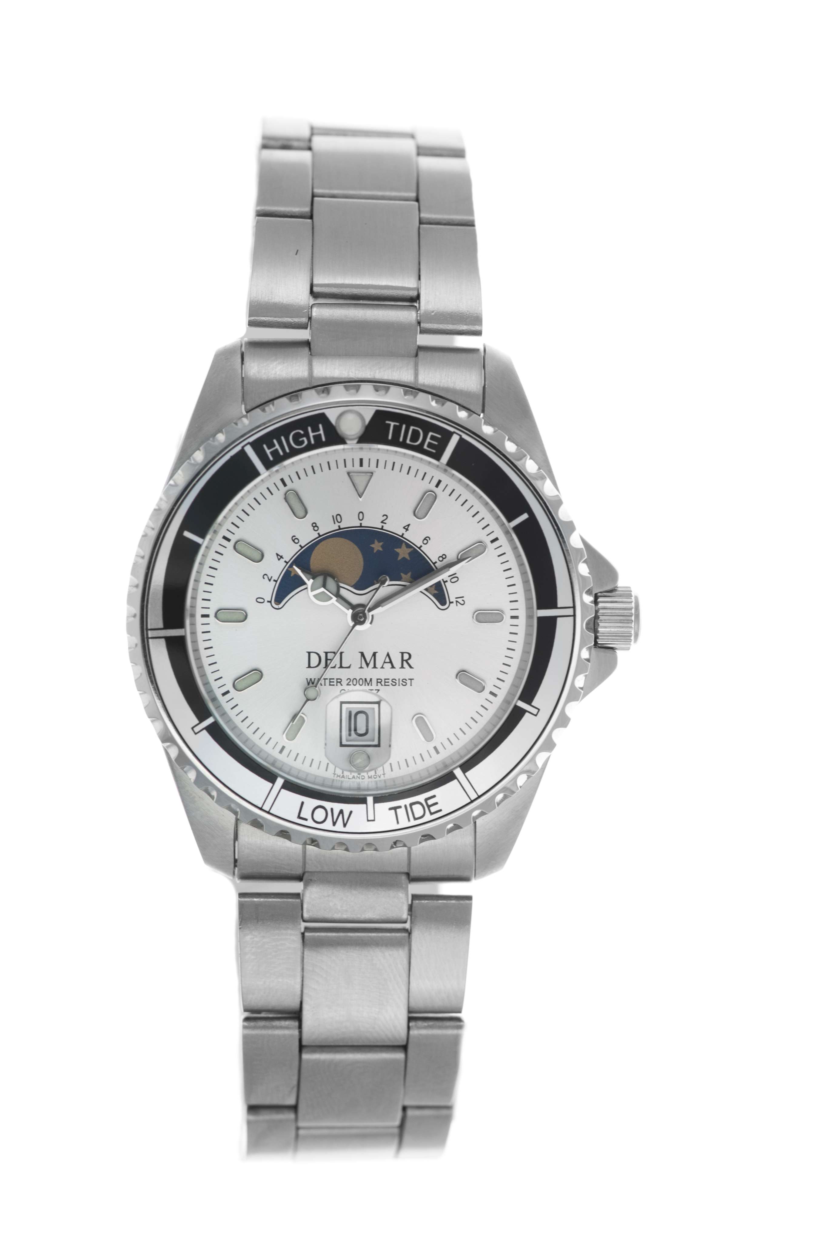 Del Mar 50400 Unisex Silver Watch