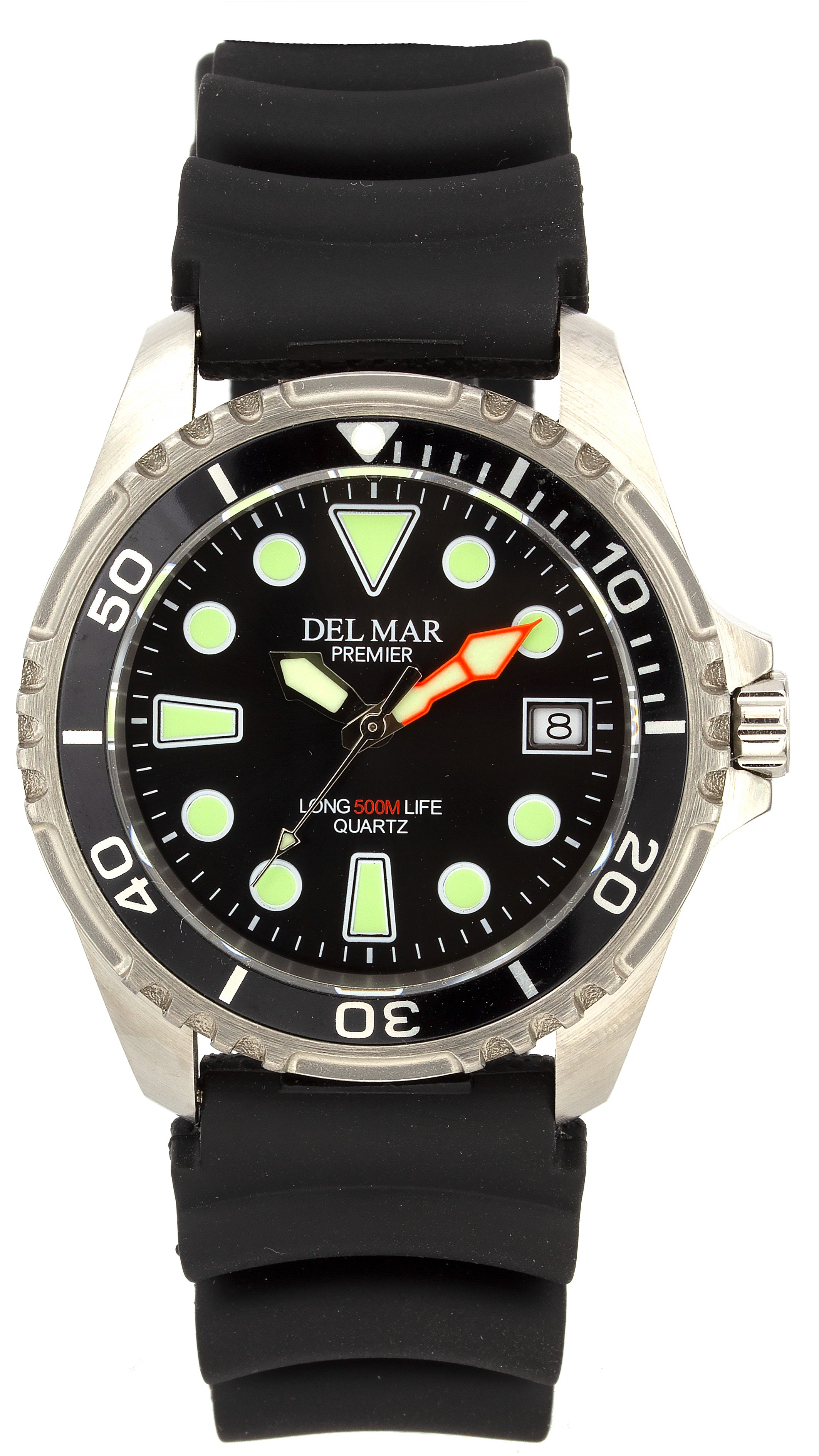 Montre Del Mar 50417 homme argent/noir