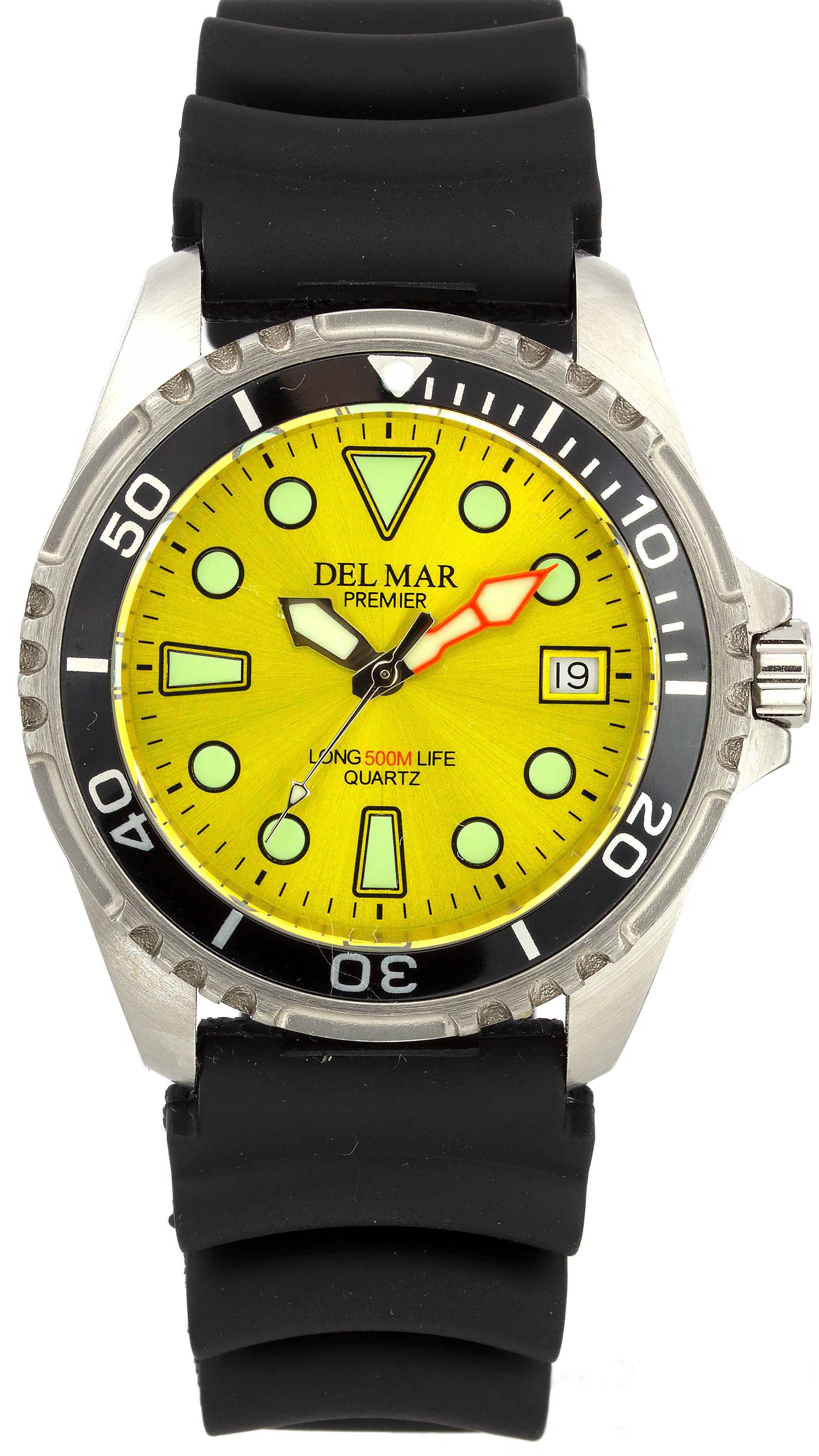 Montre Del Mar 50419 pour homme argentée/noire