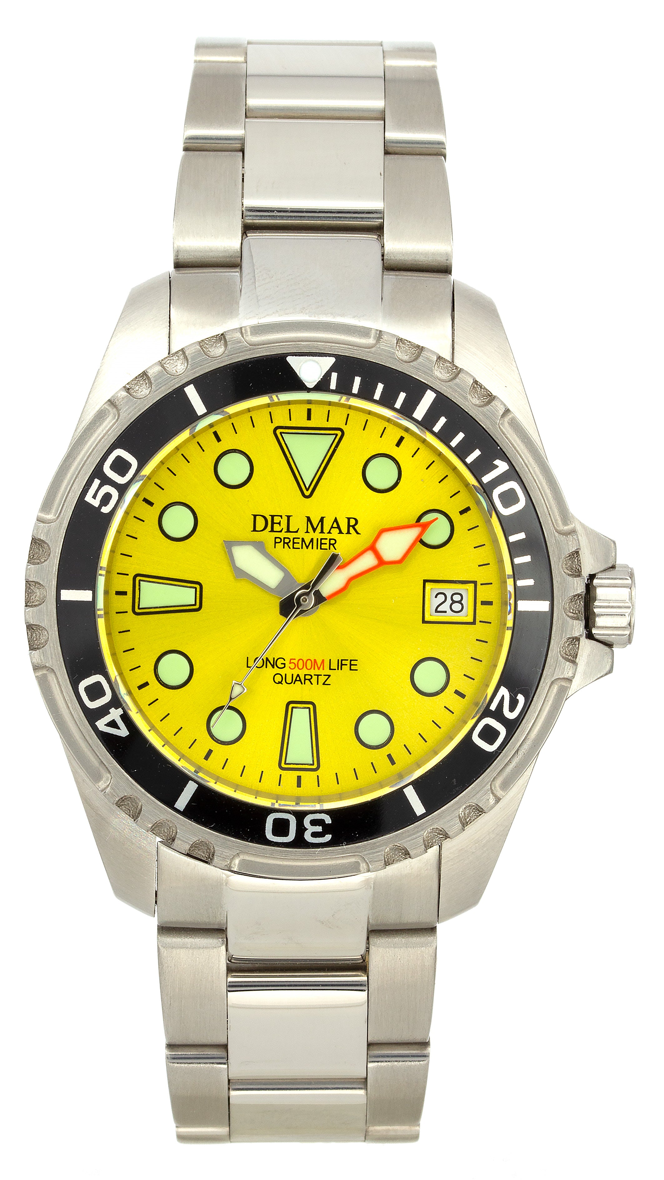 Montre Del Mar 50423 pour hommes argent/noir