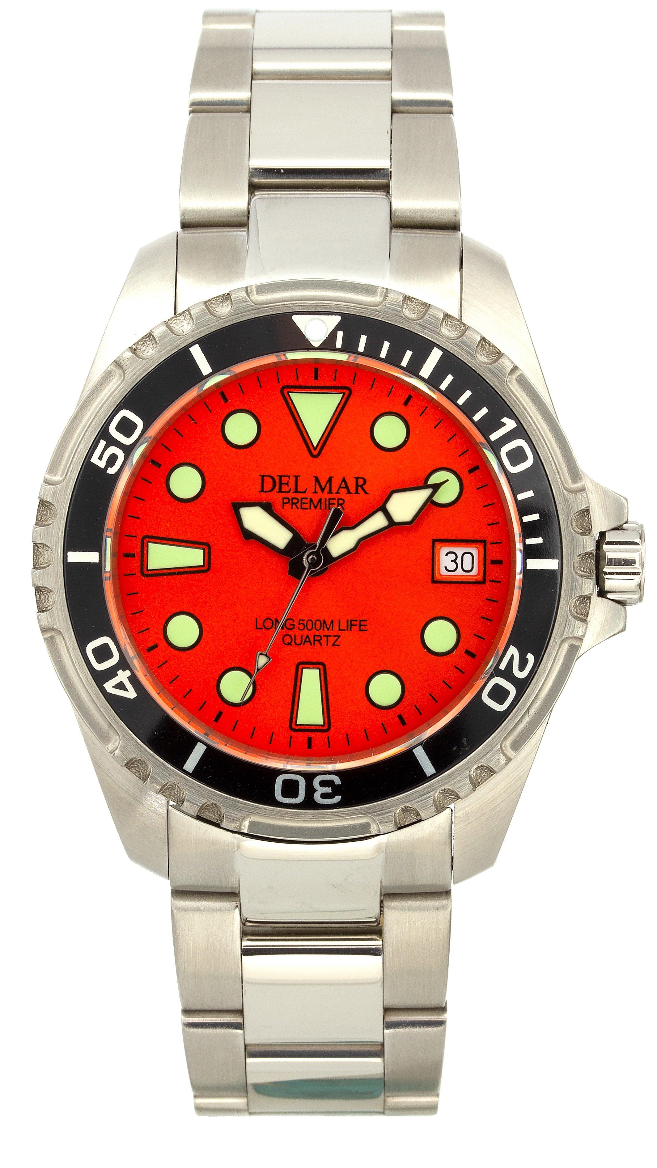 Montre Del Mar 50424 pour hommes argent/noir