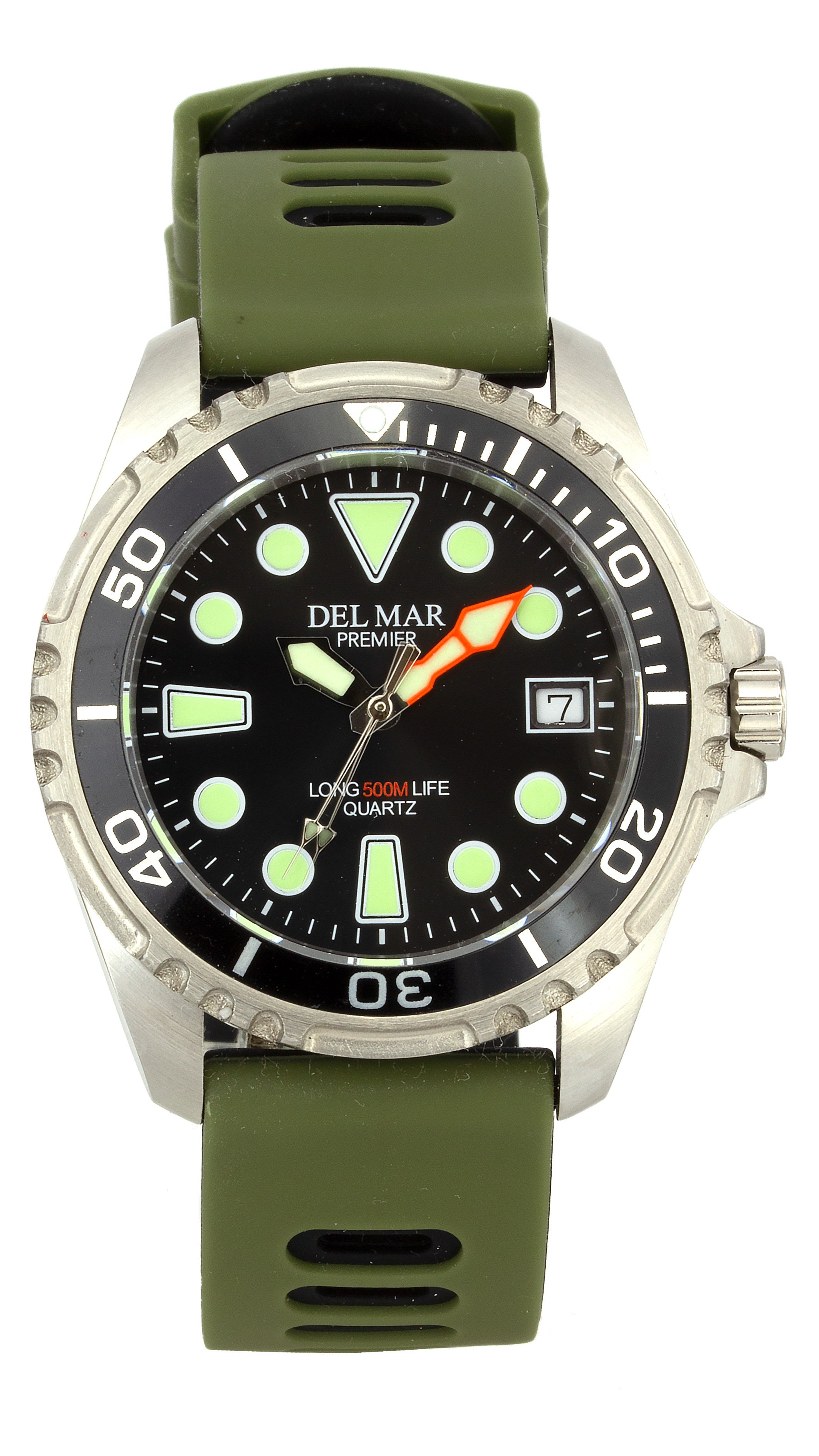 Montre Del Mar 50425 pour homme argent/noir