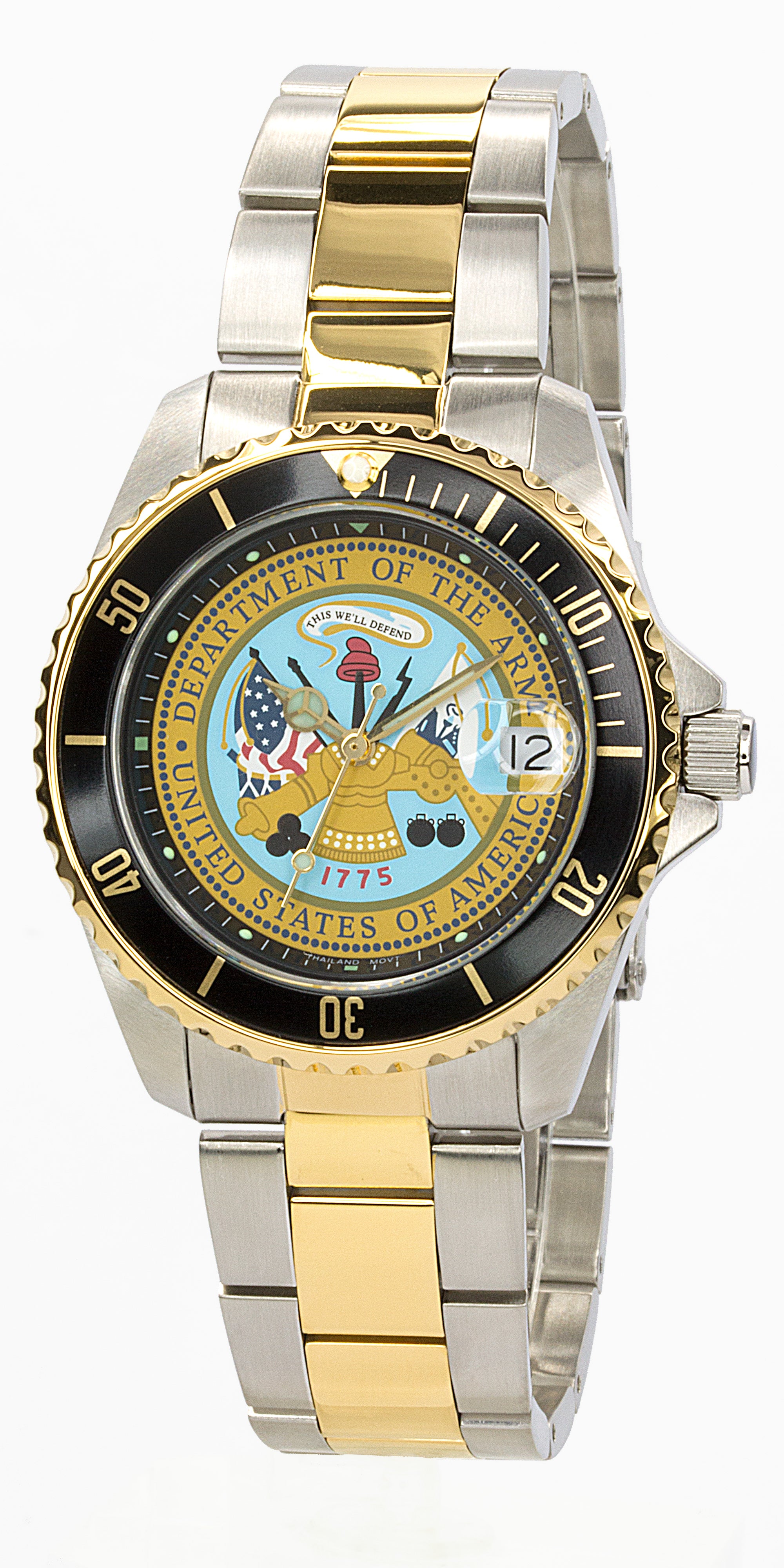Del Mar 50447 Unisex Silver/Gold Watch