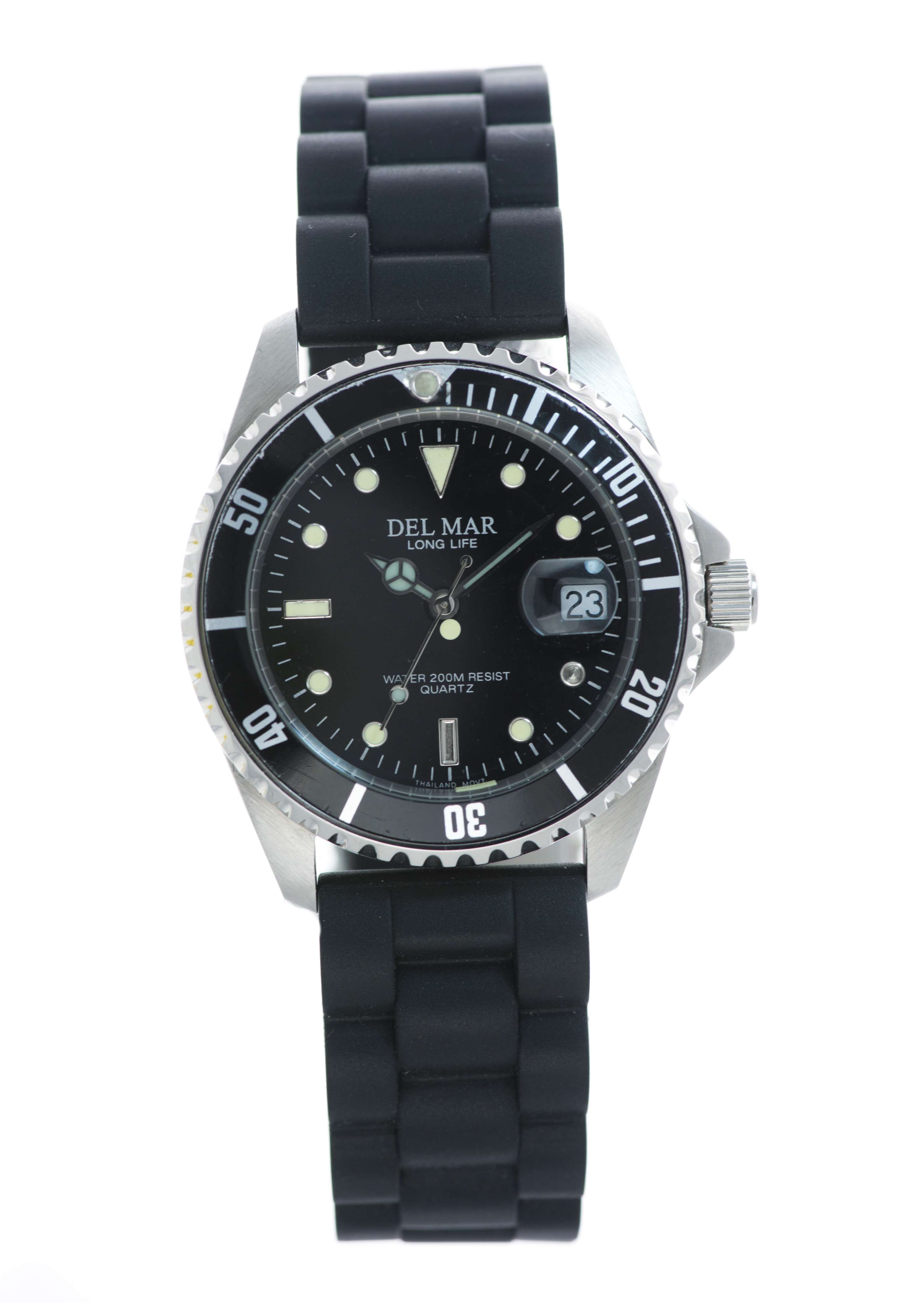 Montre Del Mar 50502 pour homme argent/noir