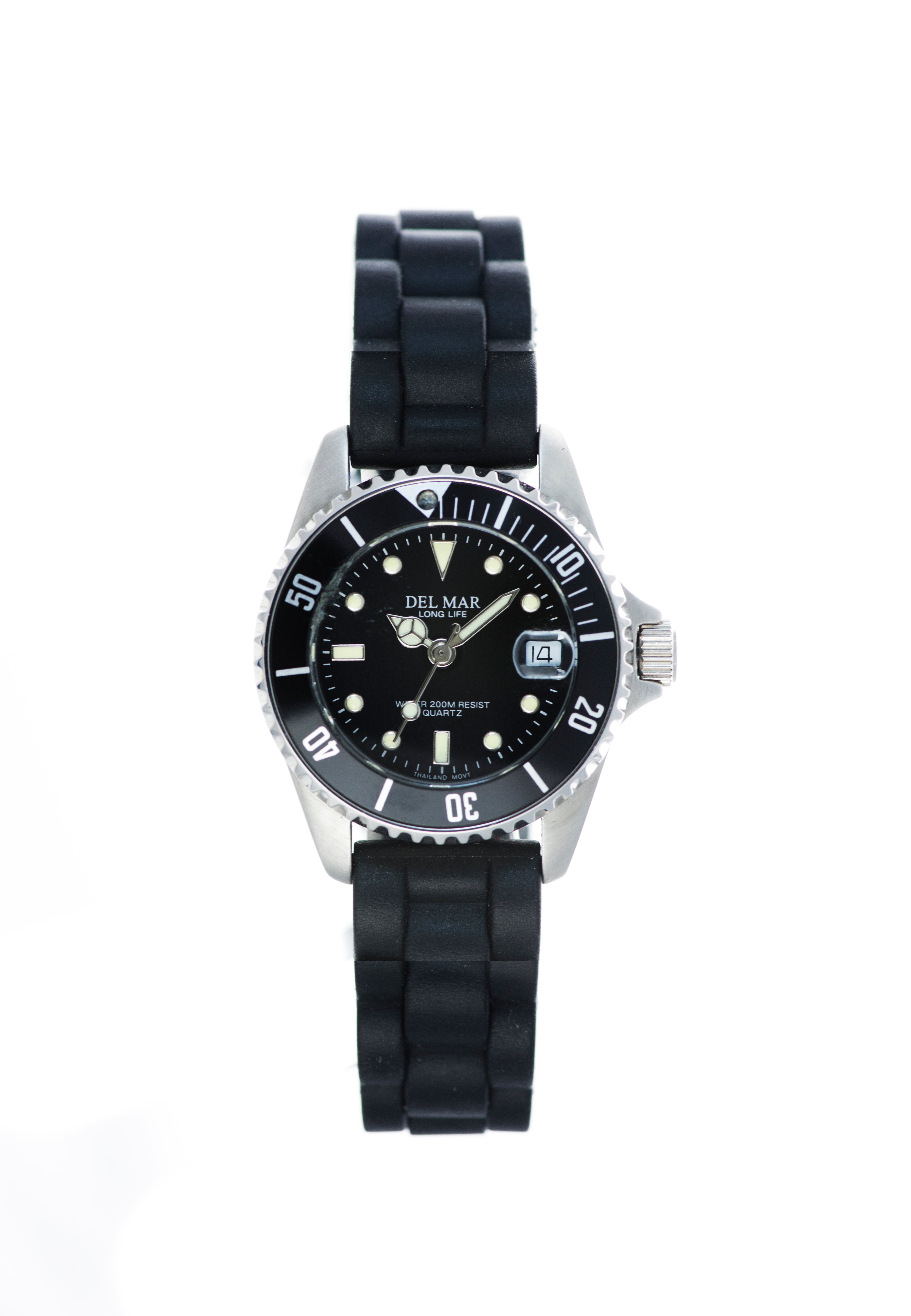 Del Mar 50503 Montre femme argent/noir
