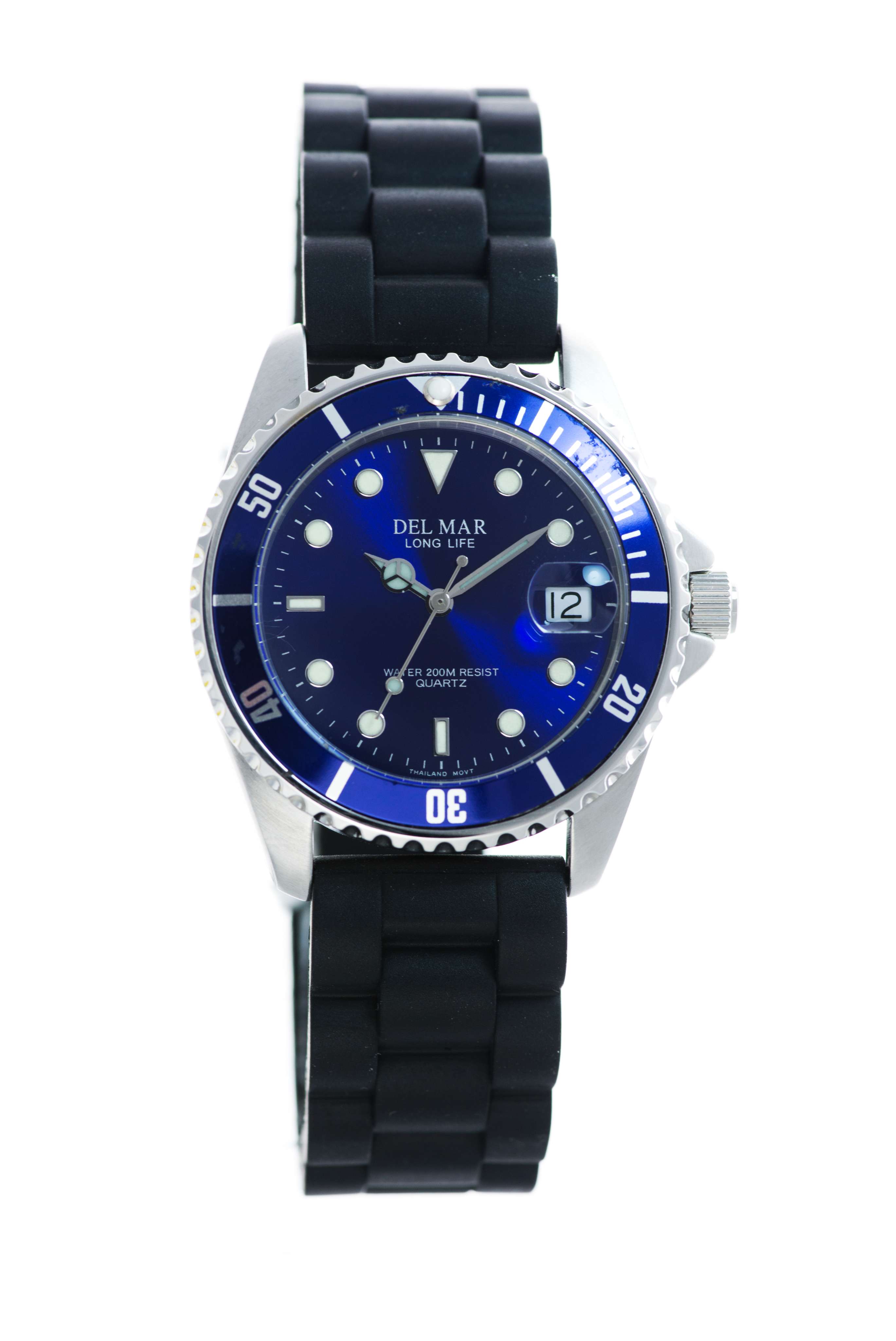 Montre Del Mar 50504 homme argent/bleu