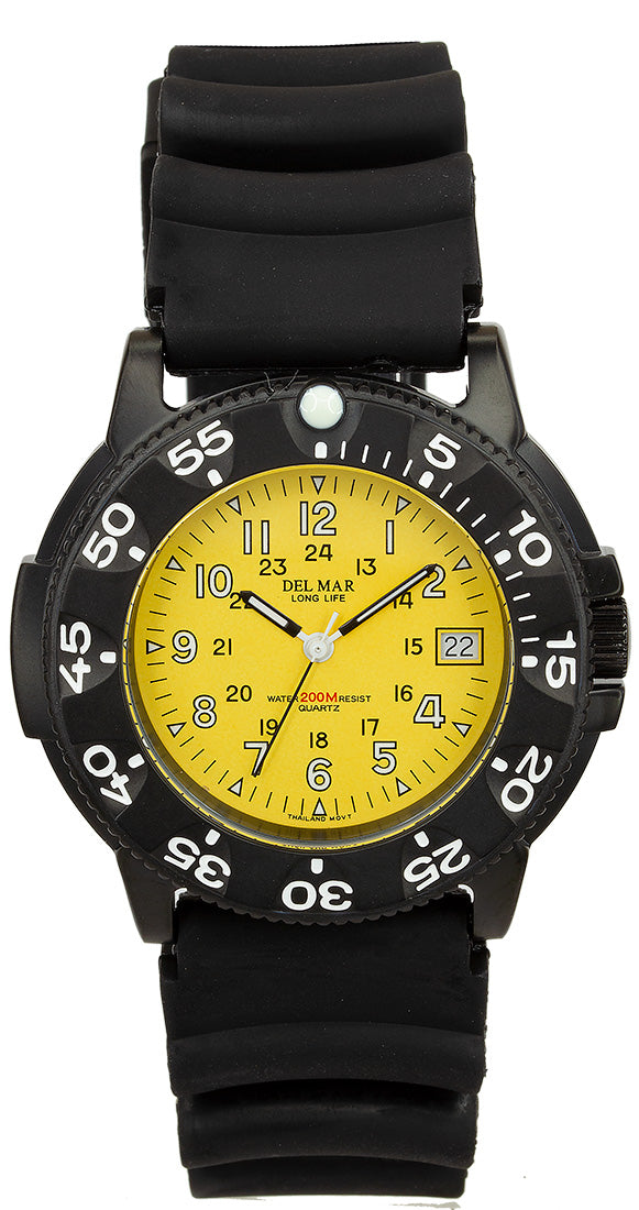 Montre noire Del Mar 50509 pour homme