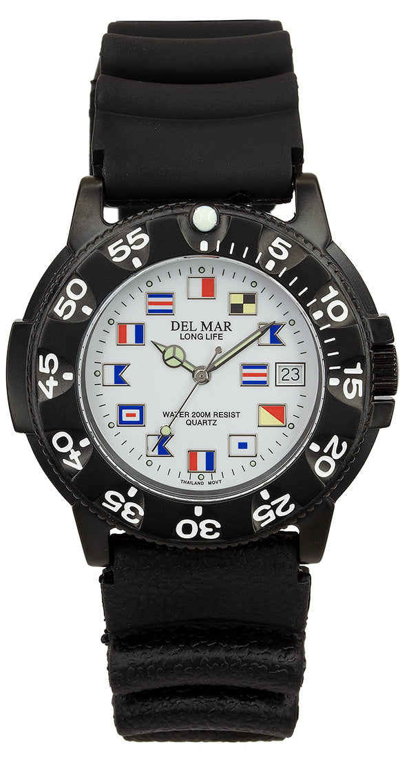 Montre noire Del Mar 50512 pour homme