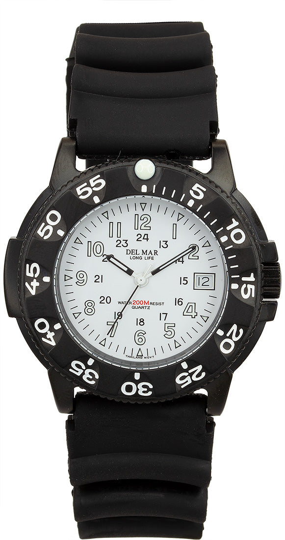 Montre noire Del Mar 50513 pour homme
