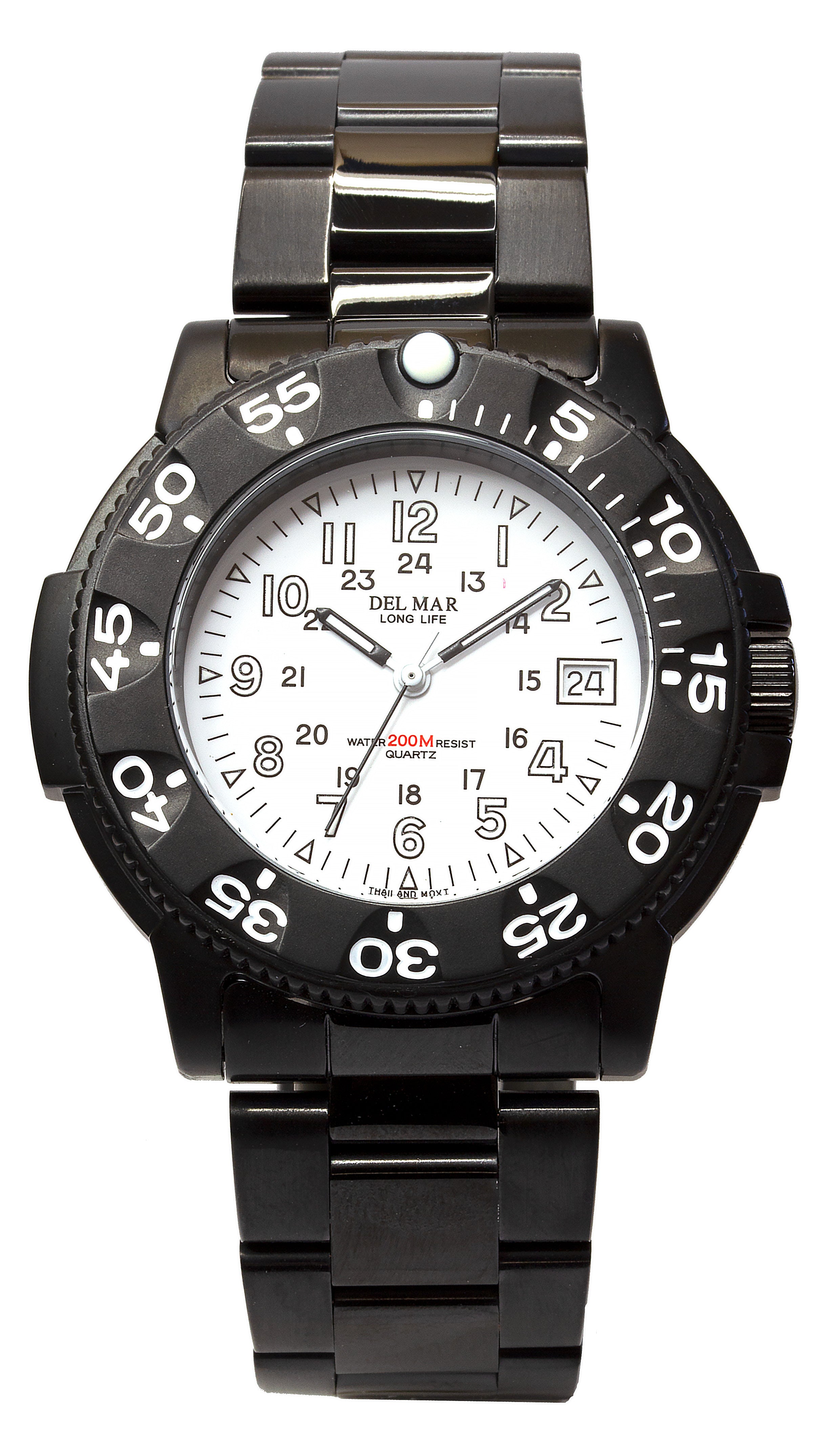 Montre noire Del Mar 50515 pour homme