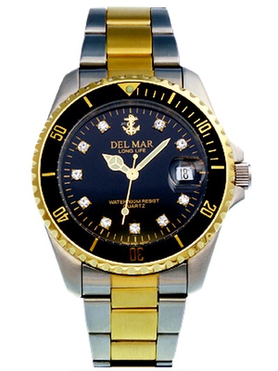 Montre noire unisexe Del Mar 50520