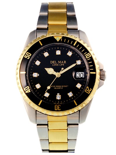 Montre unisexe noire Del Mar 50521
