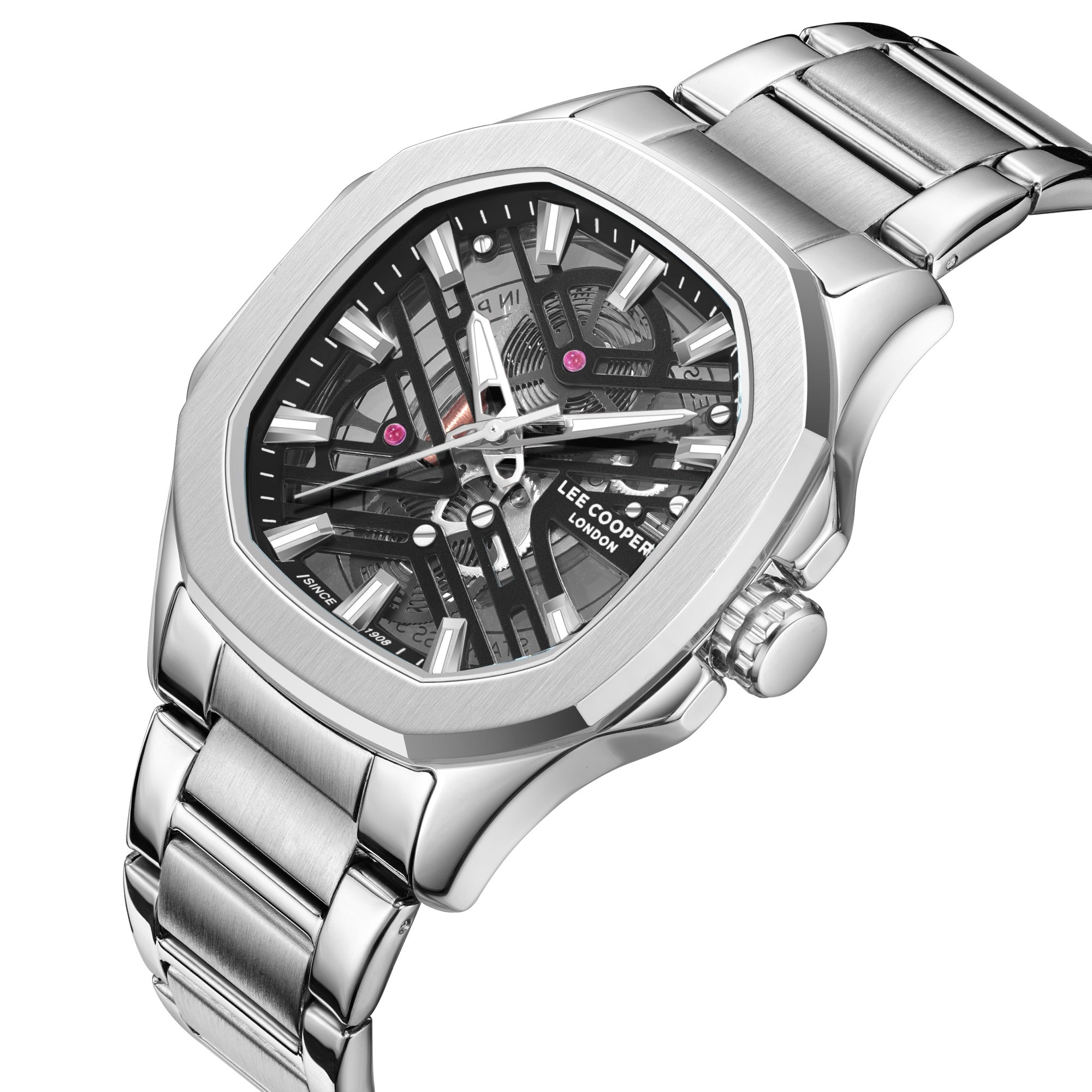 Montre homme Lee Cooper Lc08246.350 argentée