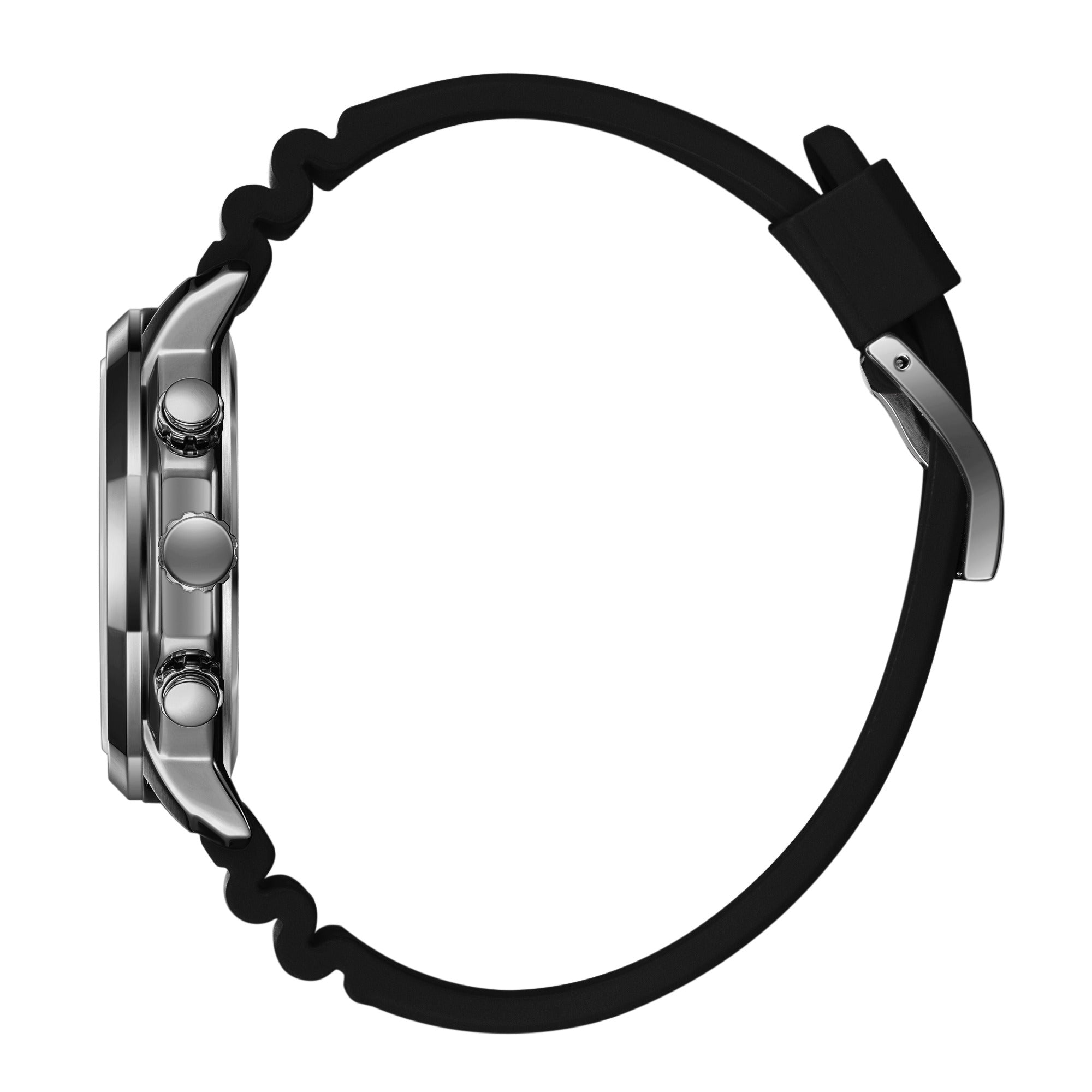 Montre Chronographe Homme Lee Cooper Cadran Aqua Bracelet Noir