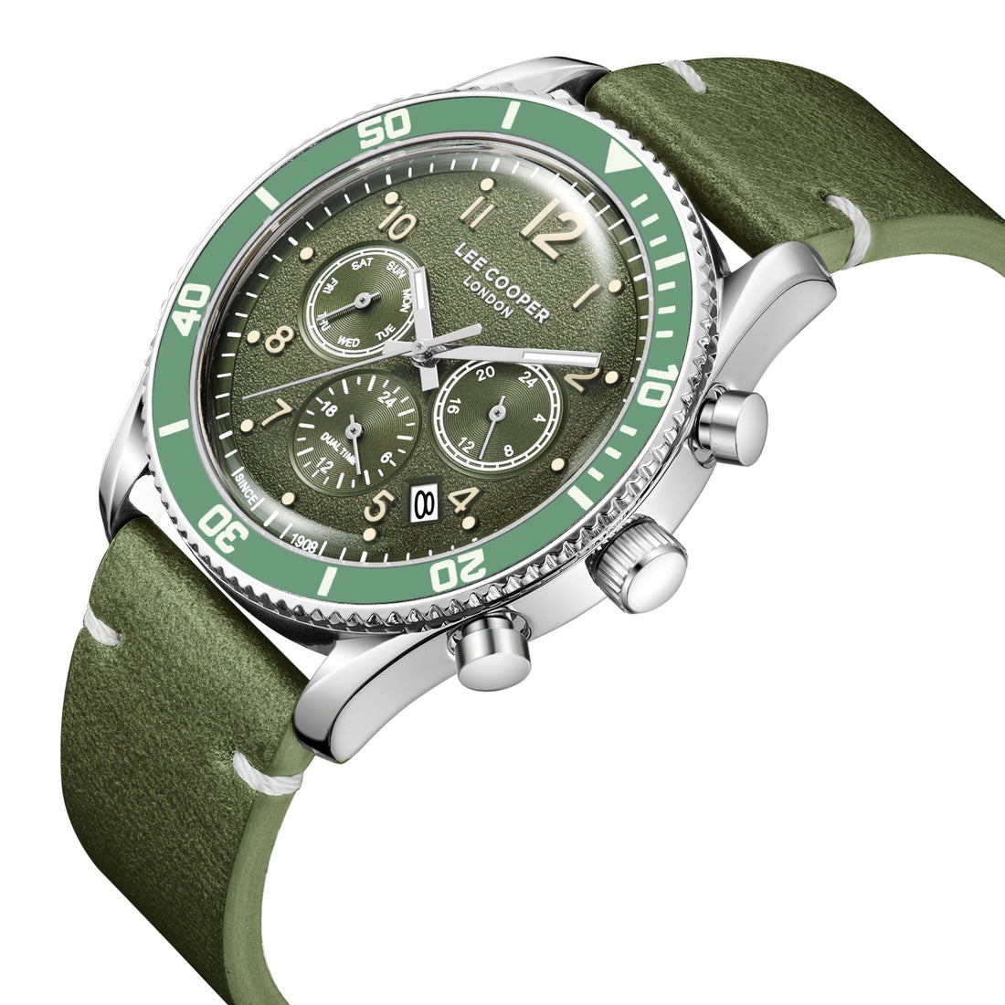 Montre Chrono Lee Cooper Homme Grise