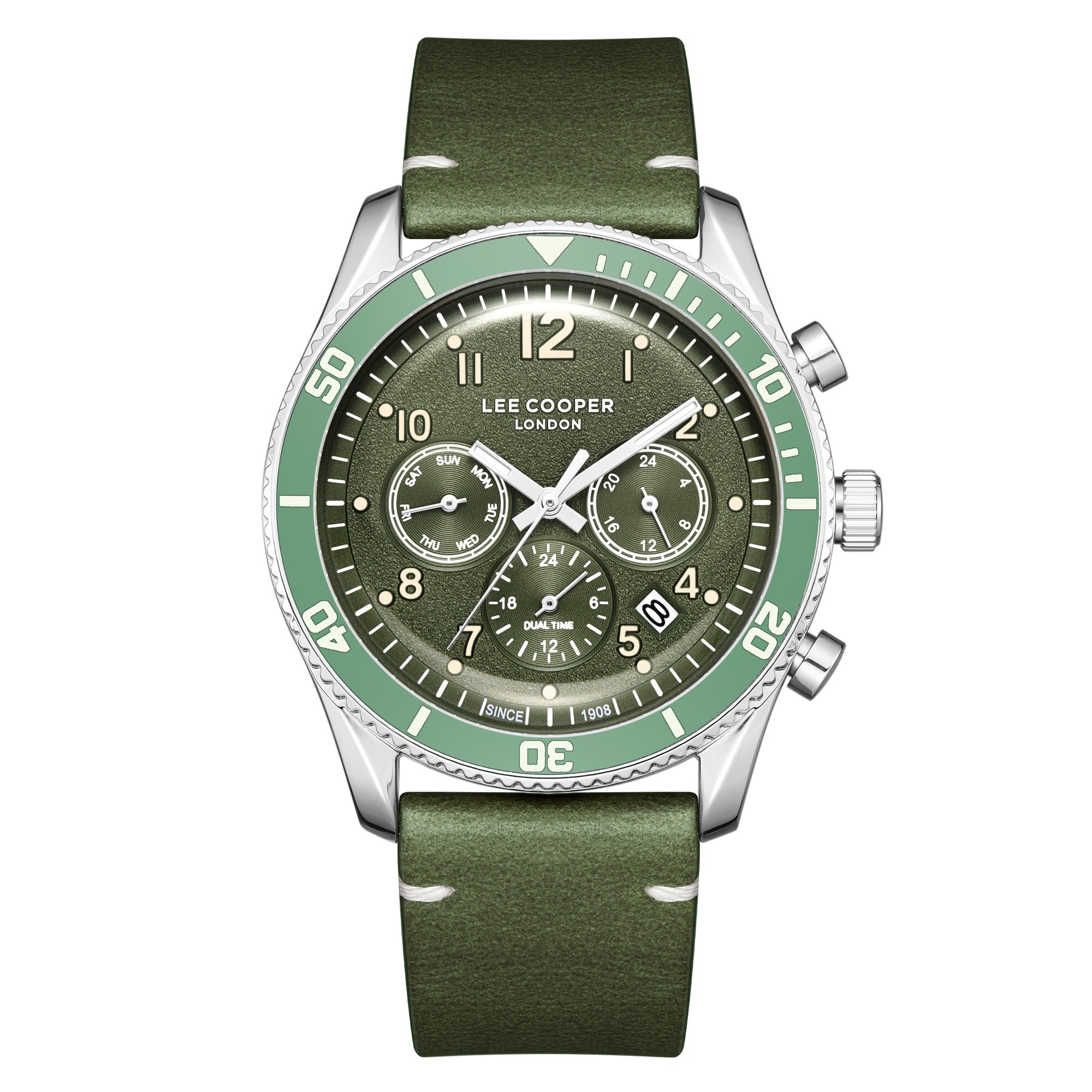 Montre Chrono Lee Cooper Homme Grise