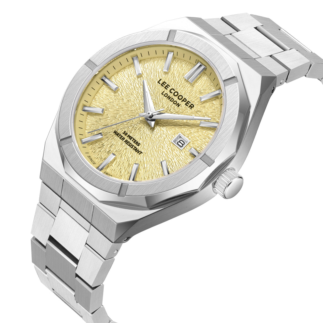 Montre homme Lee Cooper en argent