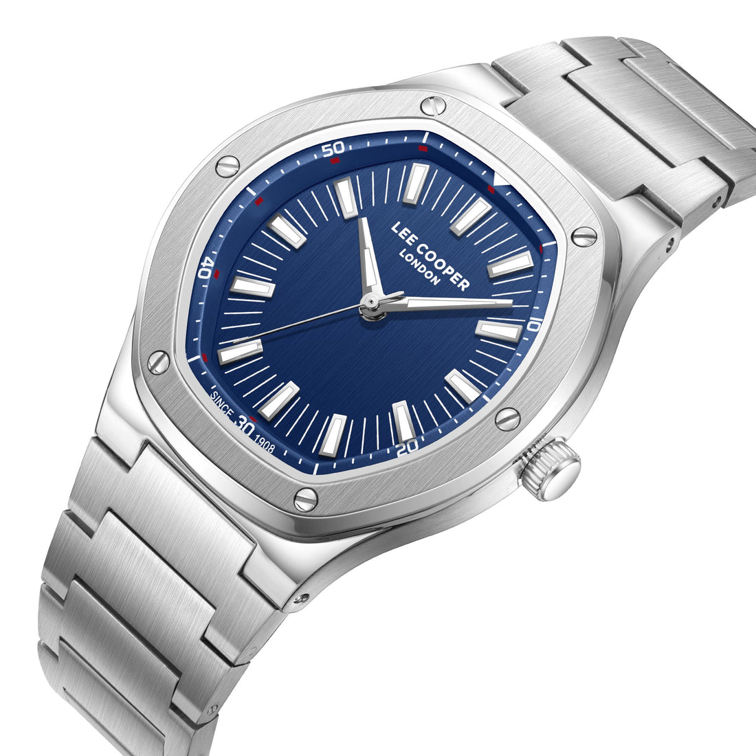 Montre homme Lee Cooper à cadran bleu