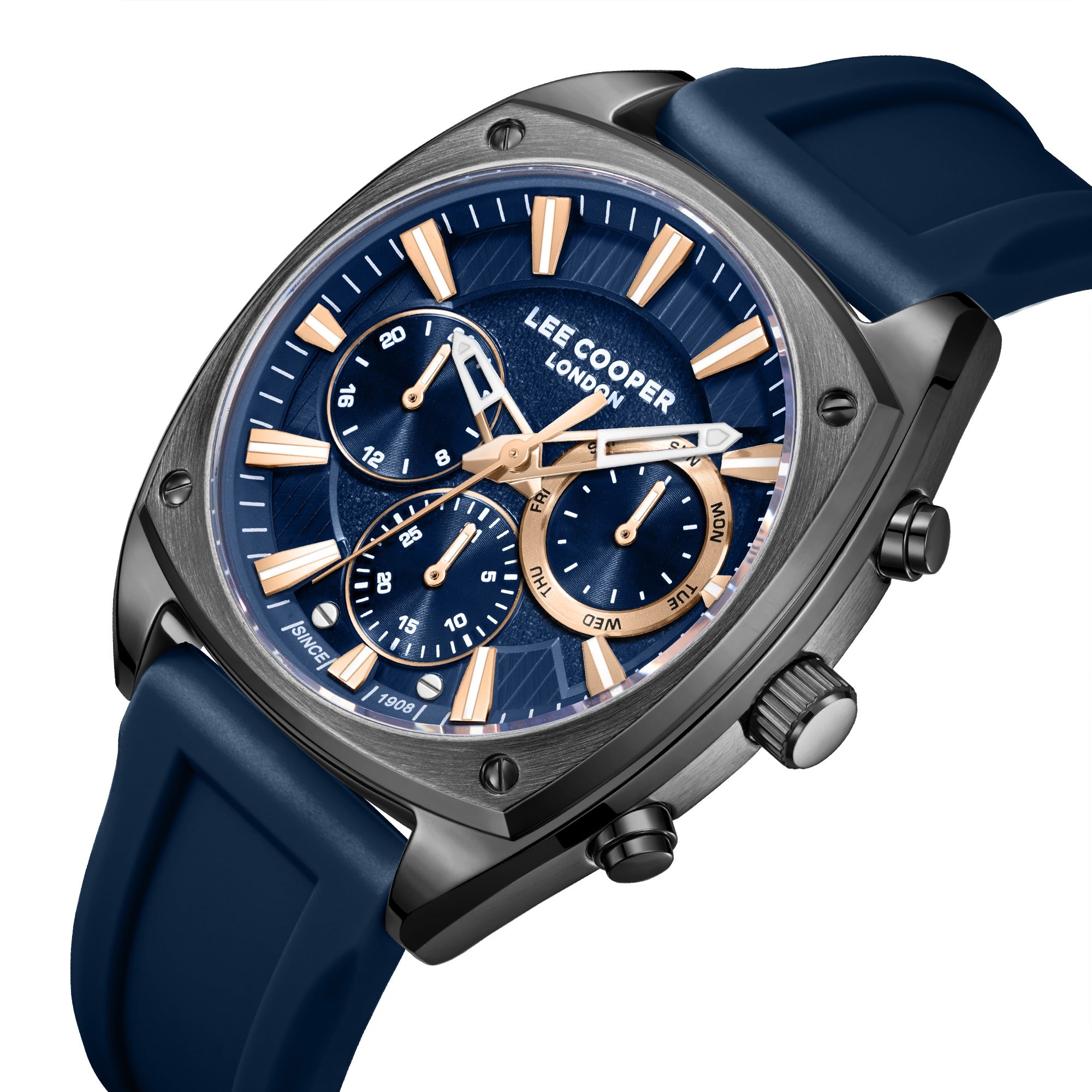 Lee Cooper Montre homme multifonction Bleue St