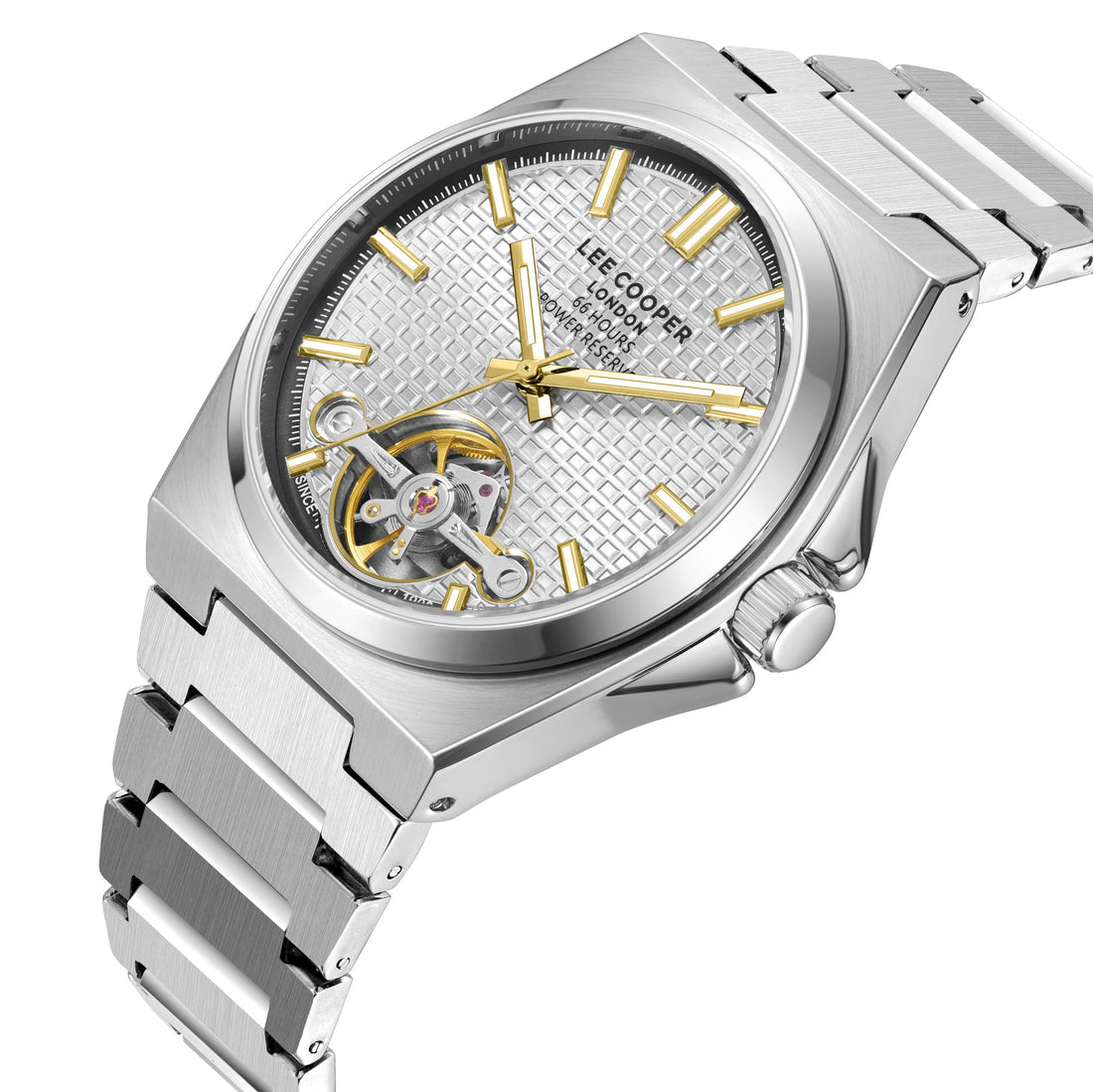 Montre Automatique Lee Cooper En Argent